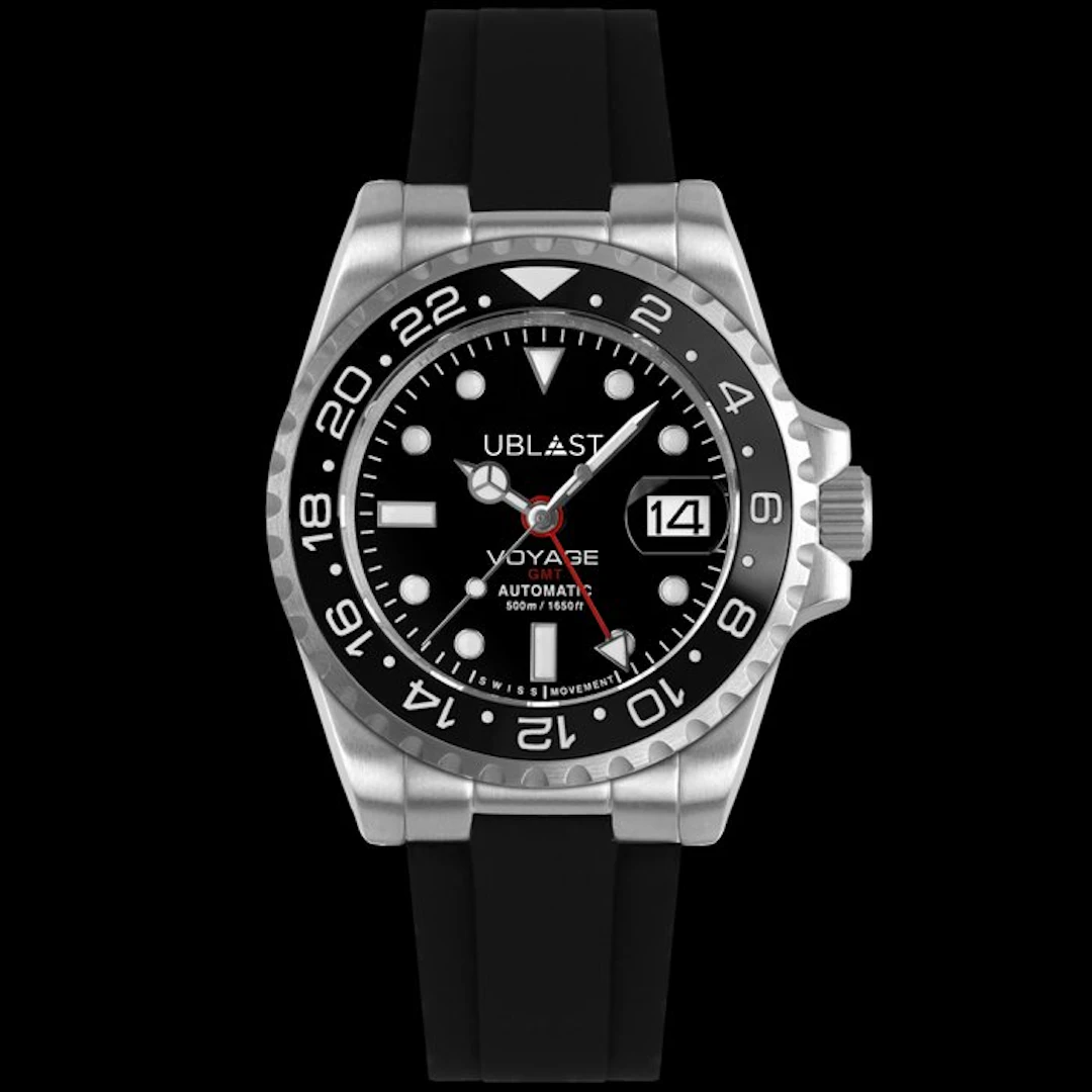 Ublast - Voyage Pro Diver GMT - Automatic Swiss - REF.UBVPD40CBK - Men - 2026