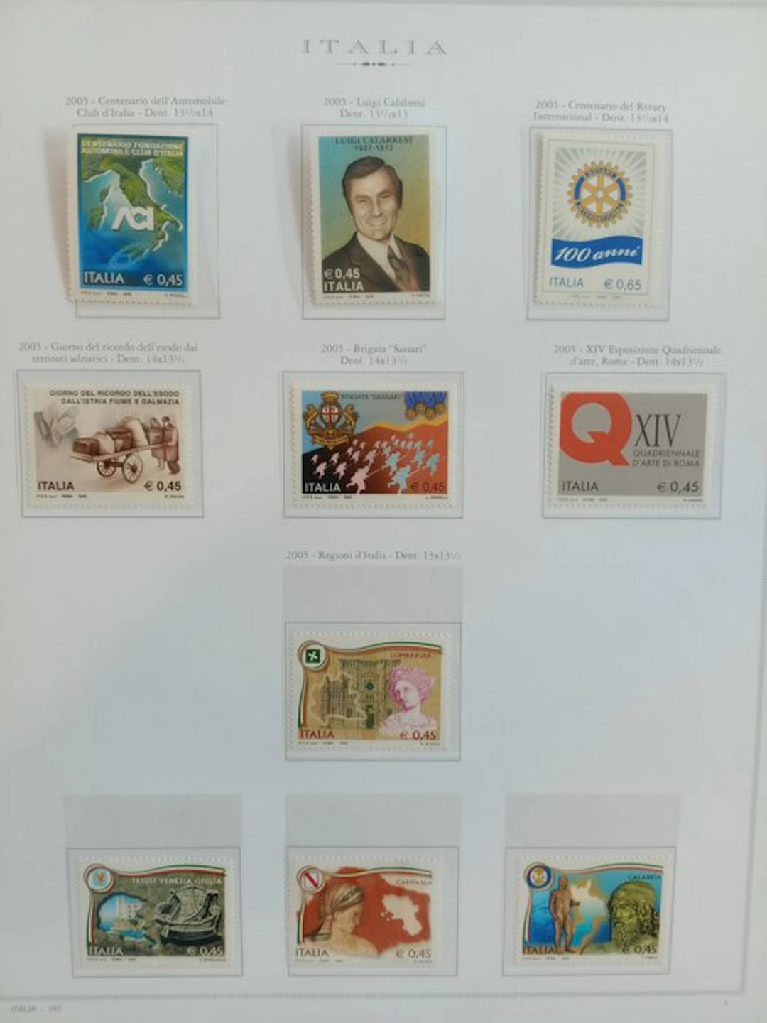 Italy 2005/2006 - REPUBLICA issues from 2005 to 2006