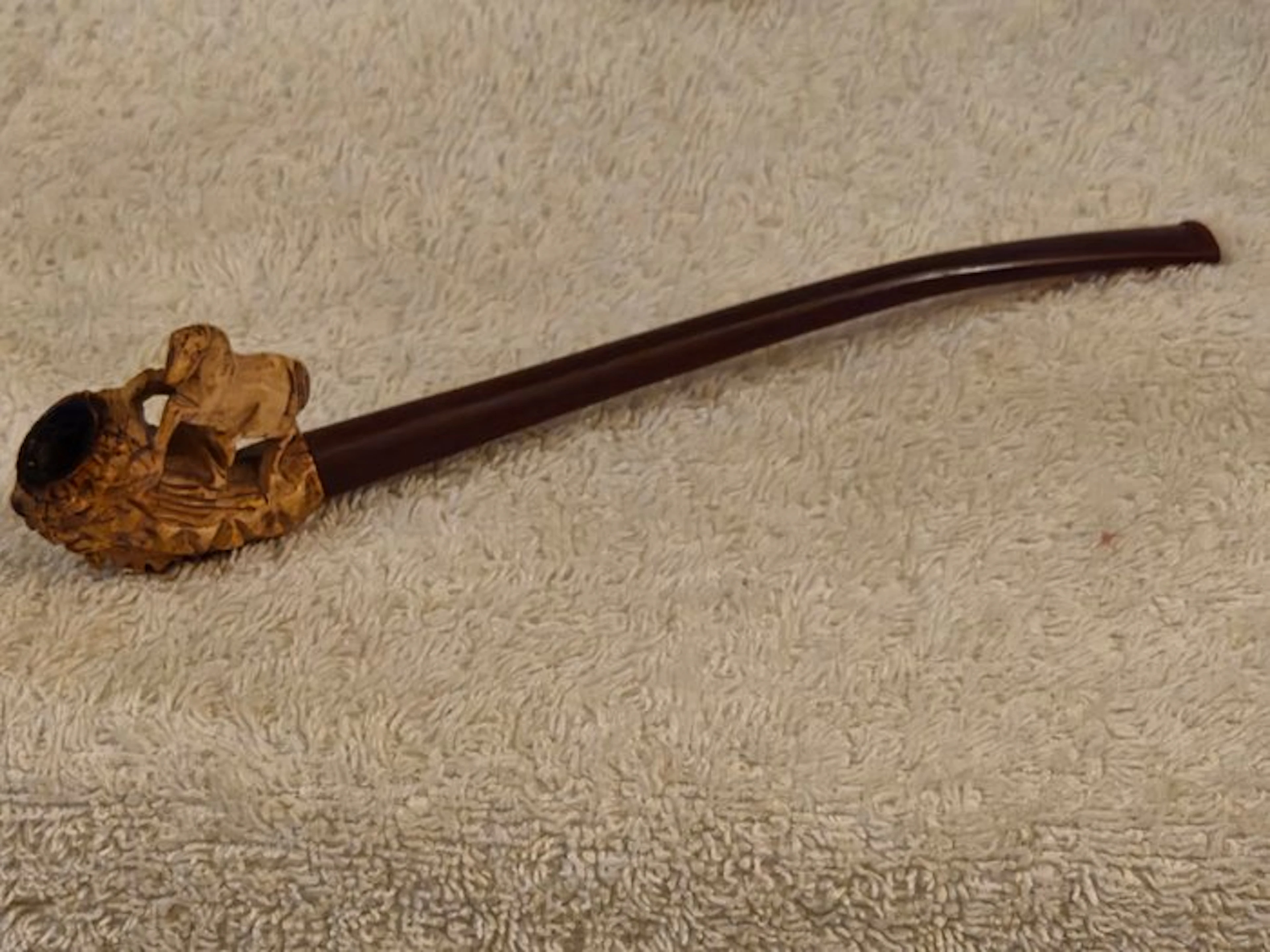Wien - Pferd - Meerschaum pipe - Meerschaum-Bernstein