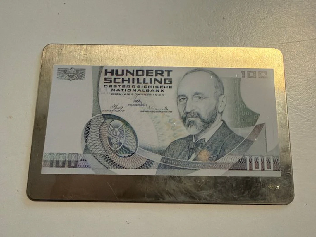 World. Silberbarren Hundert Schilling 38g (.925) (No reserve price)