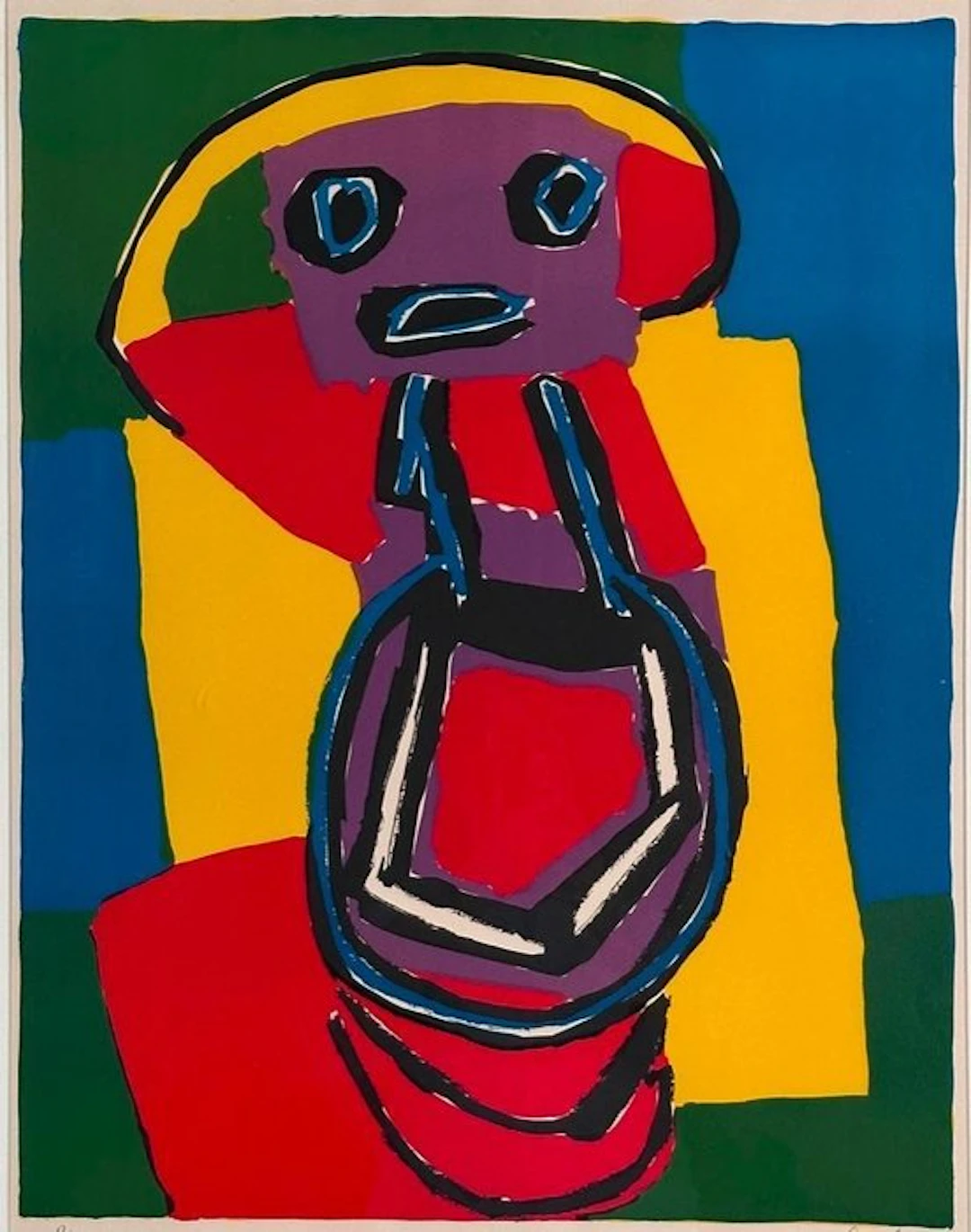 Karel Appel (1921-2006) - Personnages: one print