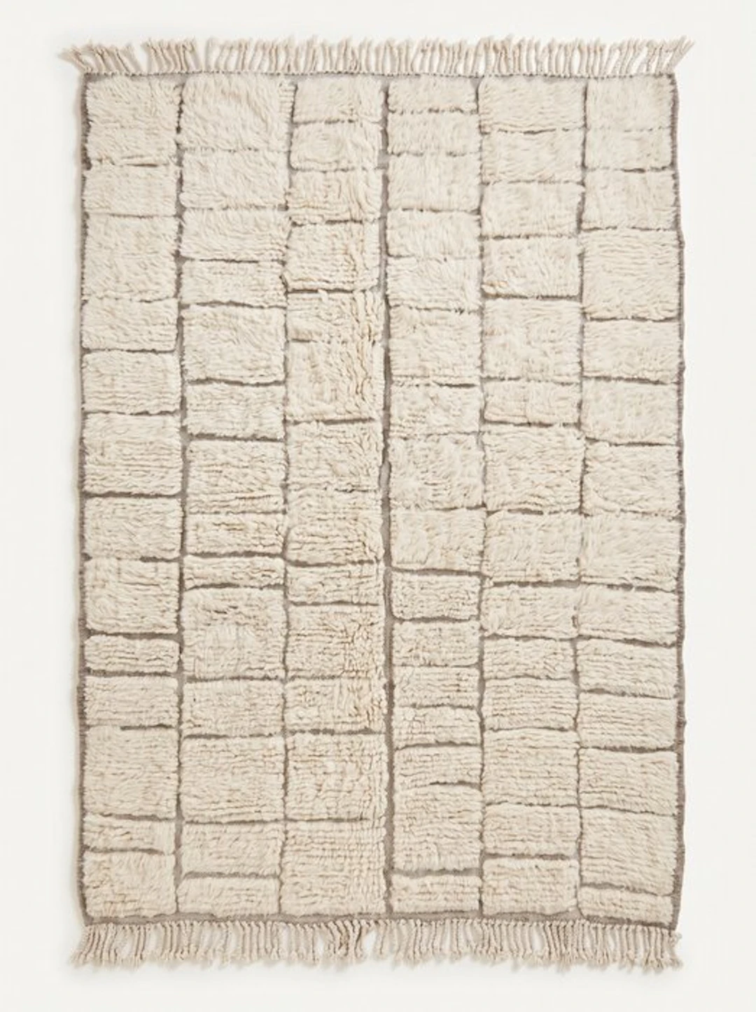 Berber rug – Handmade Mrirt Berber rug – Raised square...