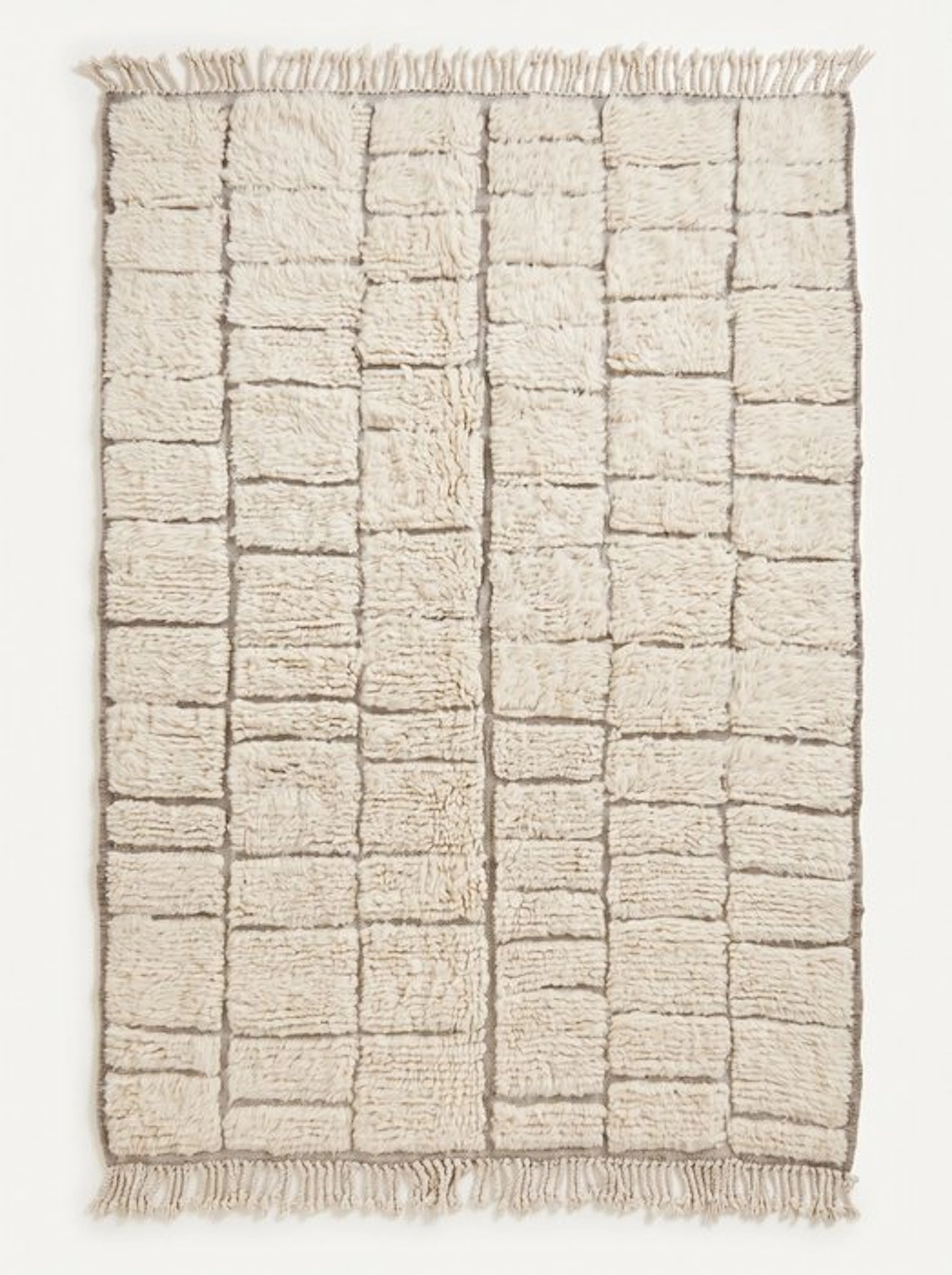 Berber rug – Handmade Mrirt Berber rug – Raised square...