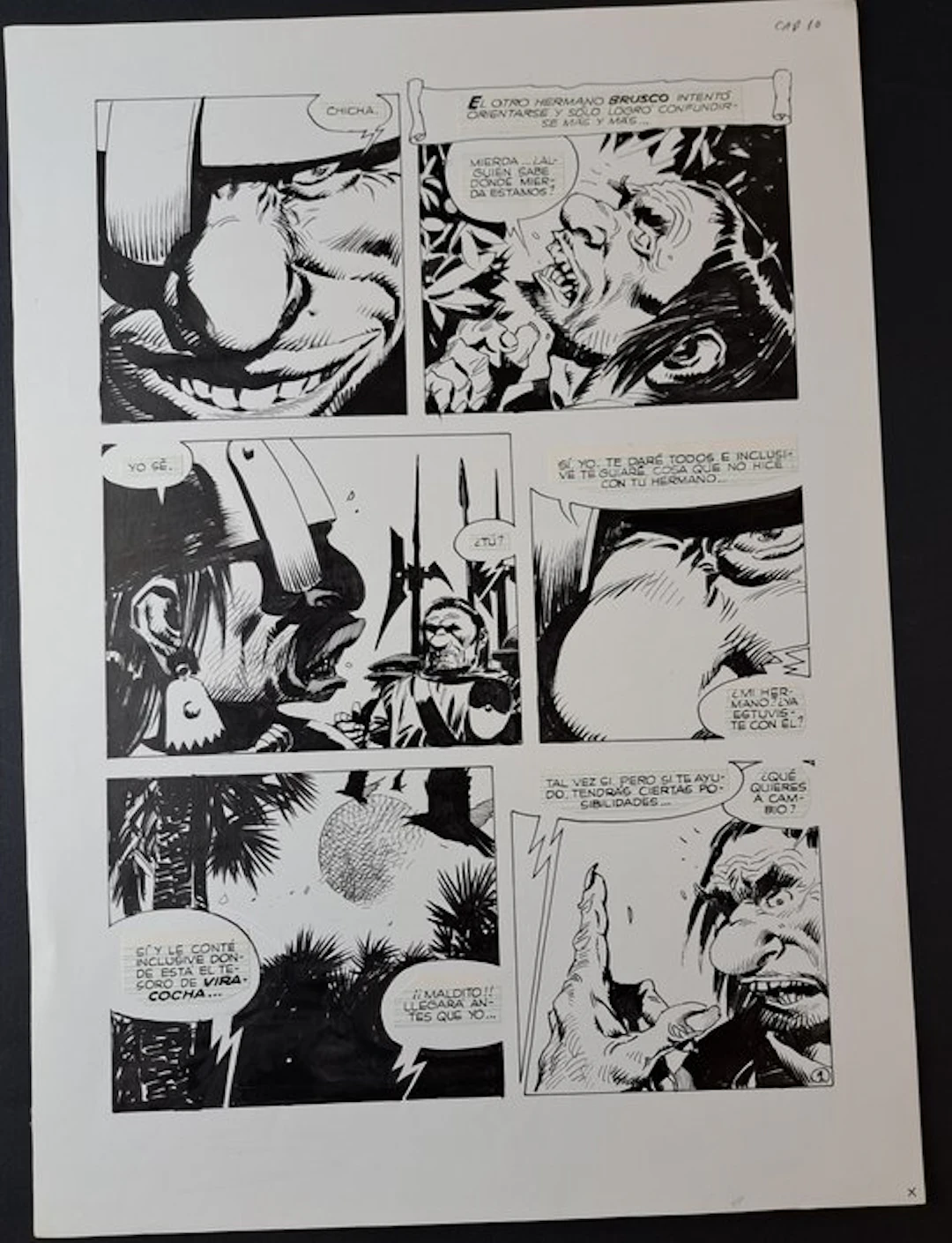 Breccia, Enrique - 1 Original page - La Pietà di Viracocha