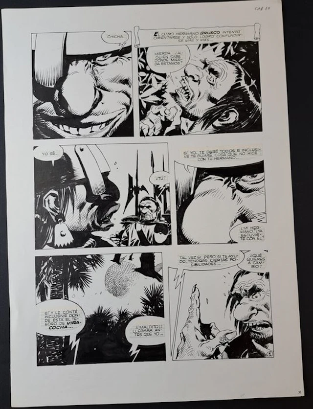 Breccia, Enrique - 1 Original page - La Pietà di Viracocha