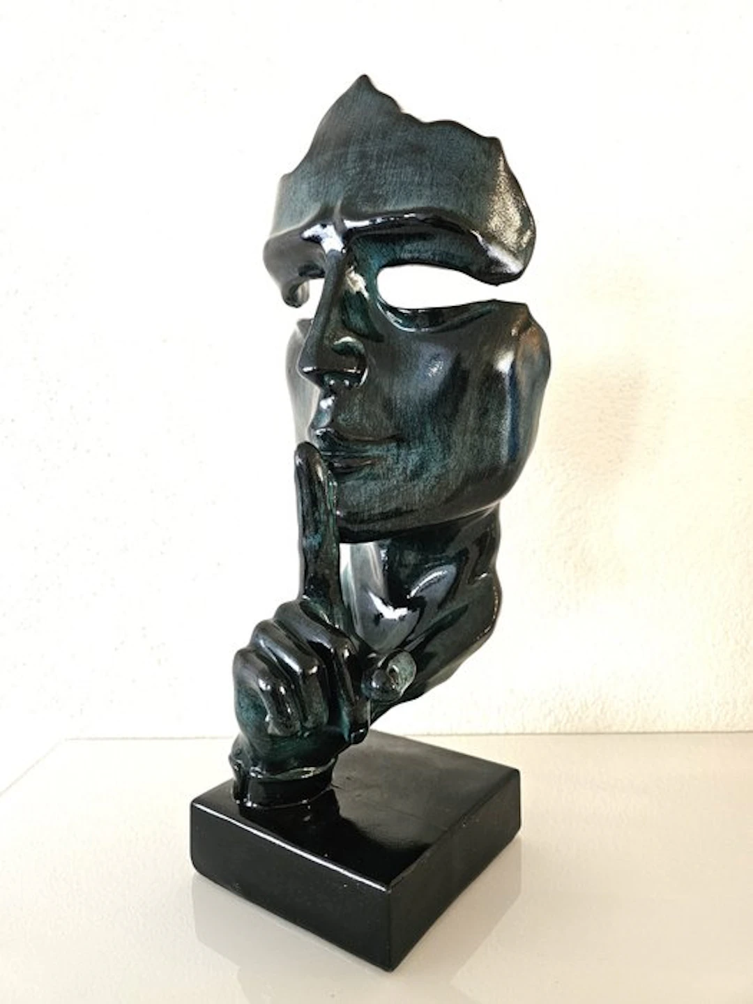 naar Salvador Dali - Sculpture, The Silence - 42 cm - Polyresin