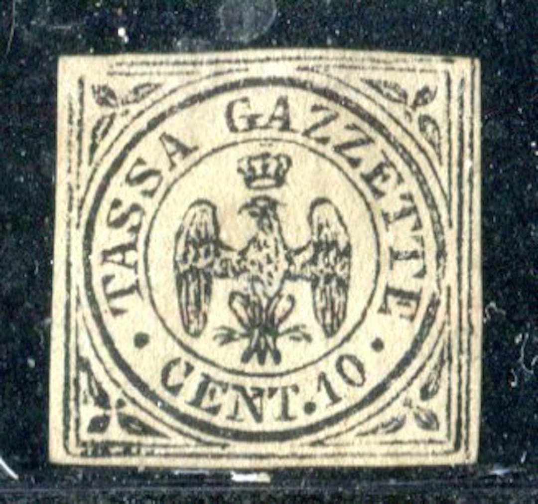 Italian Ancient States - Modena 1859 - Revenue stamp 'Aquilotto' not issued