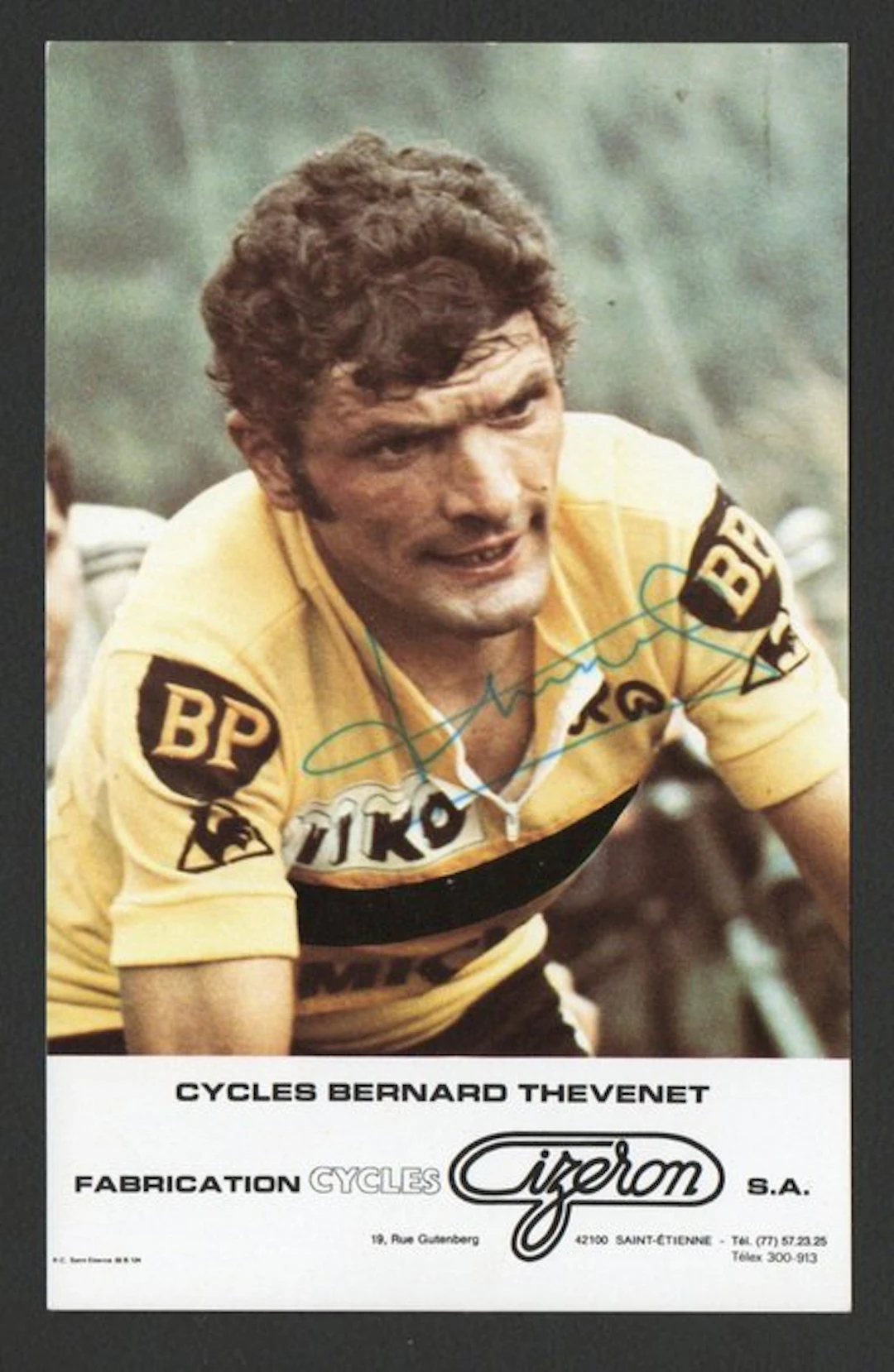 Tour de France - Bernard Thevenet - Signed card