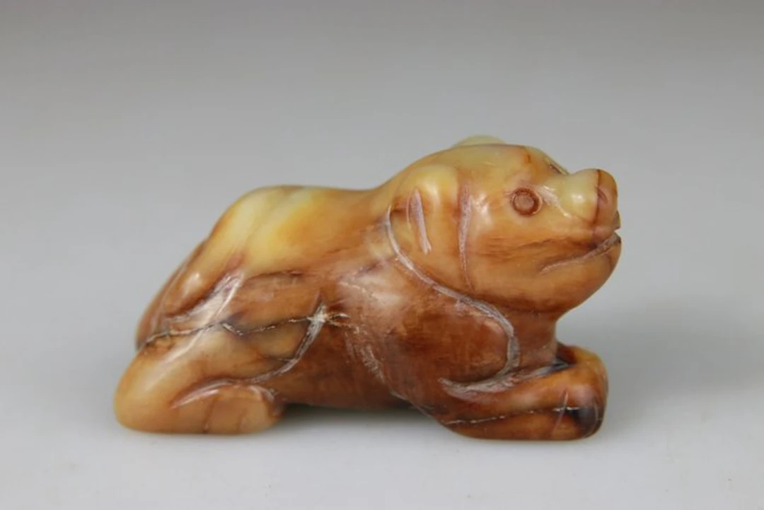 Rare Chinese Chimera Beast – Sculpture - Soapstone...