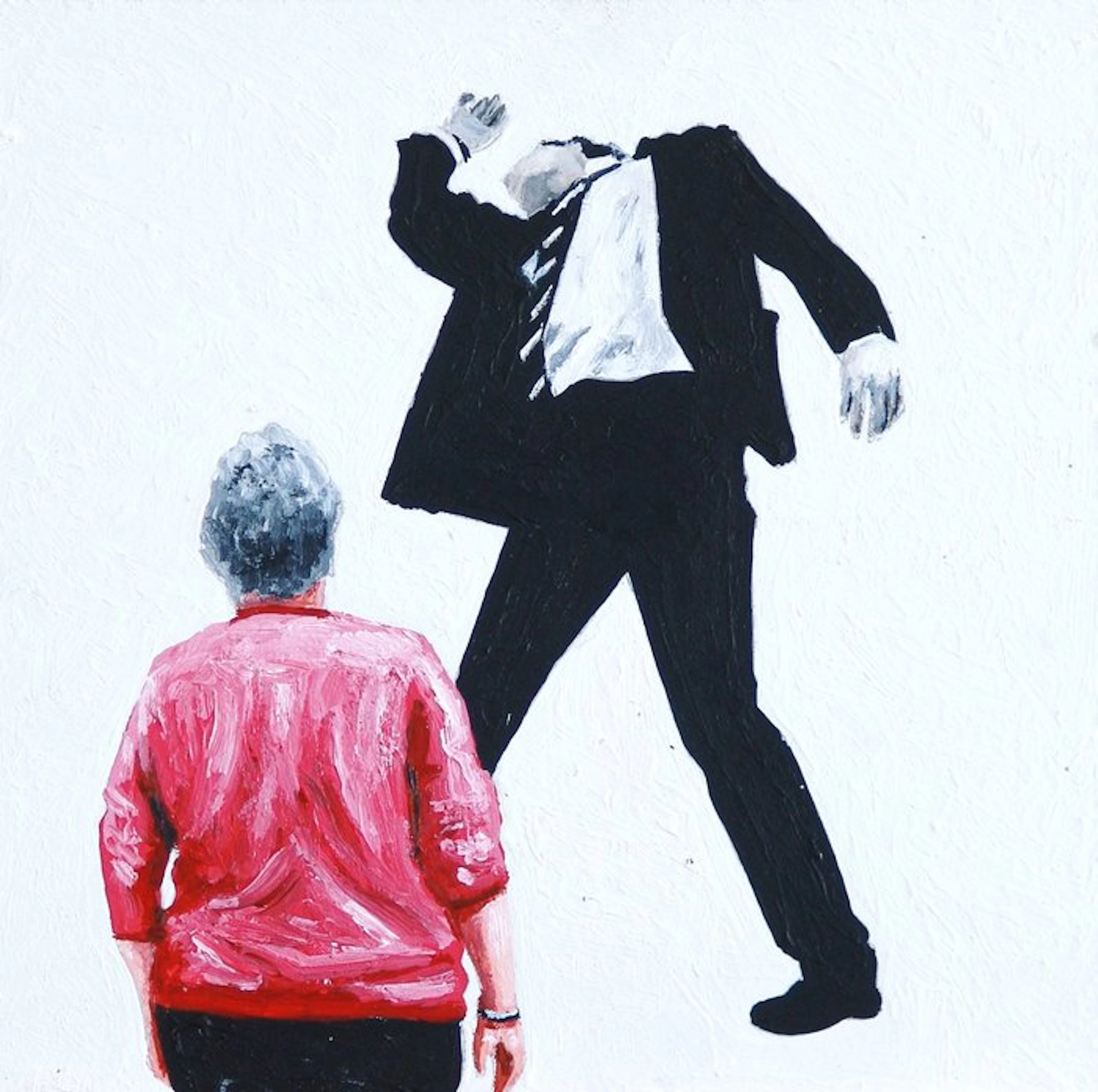 Gerard Boersma (1976) - Men In The Cities (painting of a...