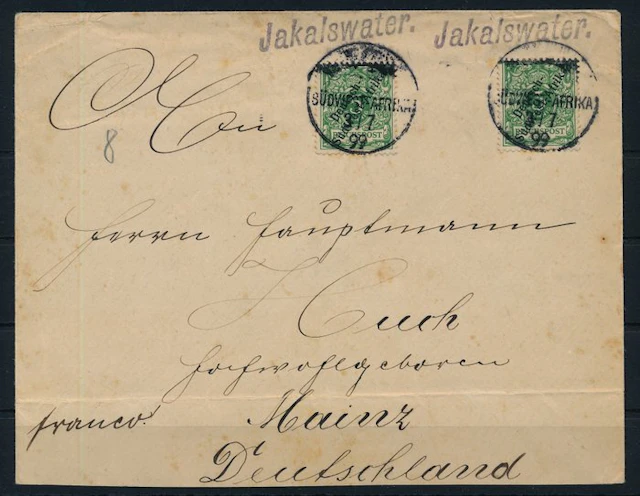 German South West Africa 1899 - Wandering cancellation...