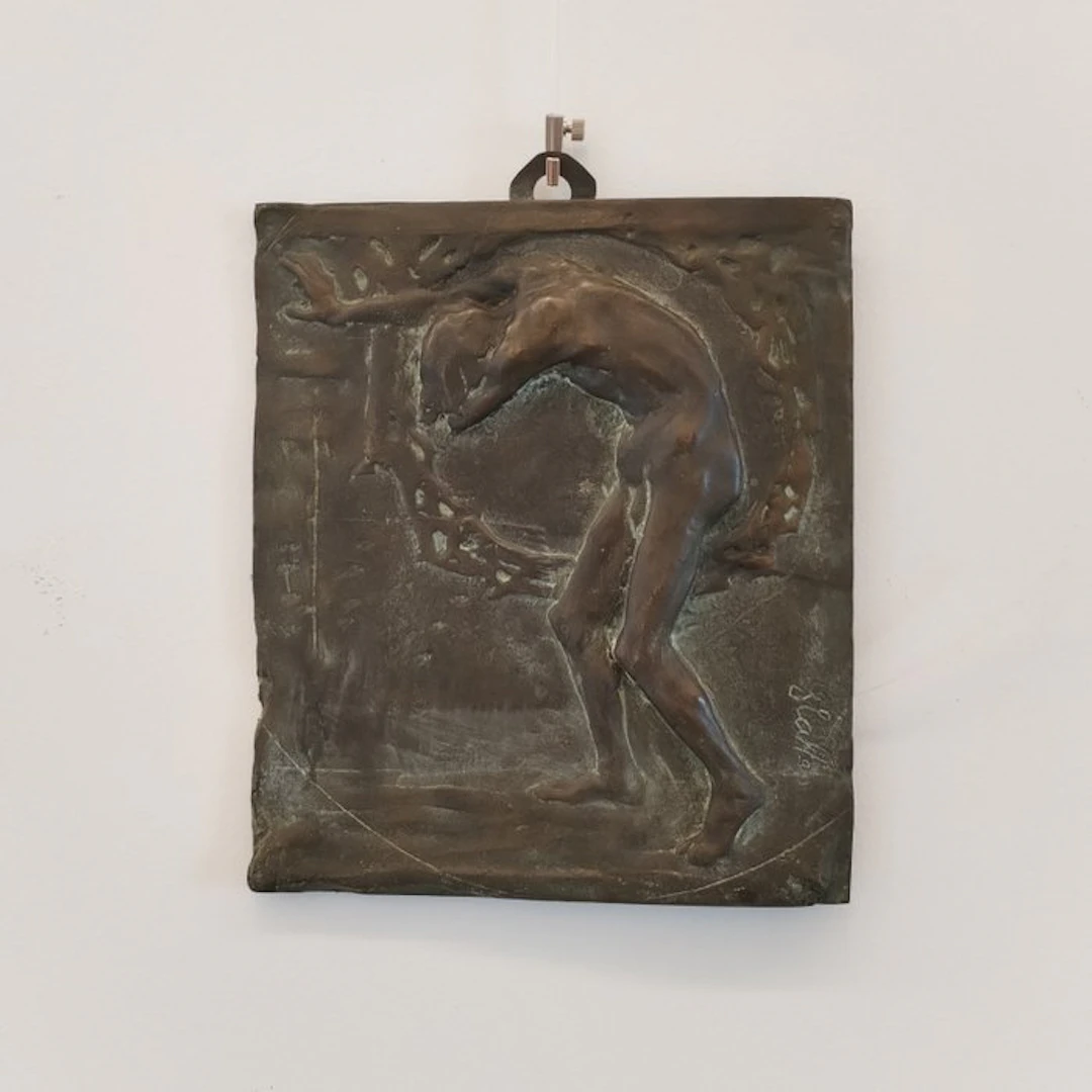 Callegari Sante - Relief, Adamo cacciato dal paradiso terrestre -