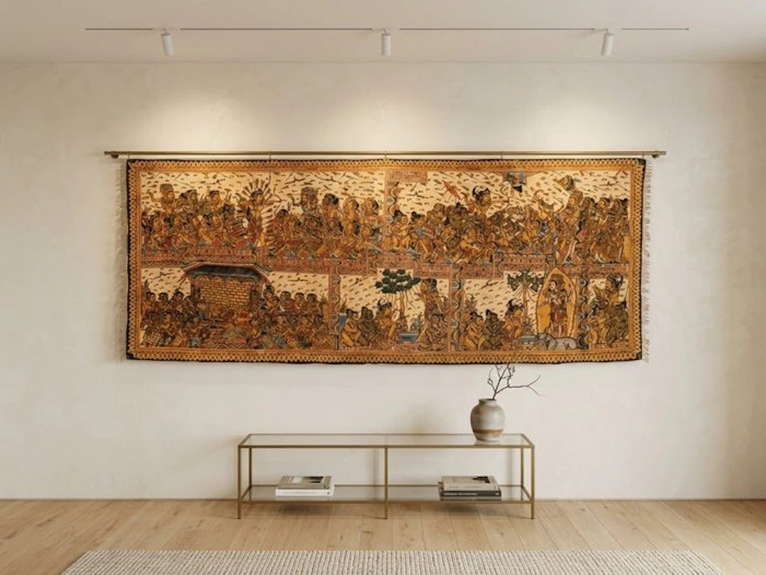 Epic Indian scene (Mahabharata/Ramayana) - Indonesia