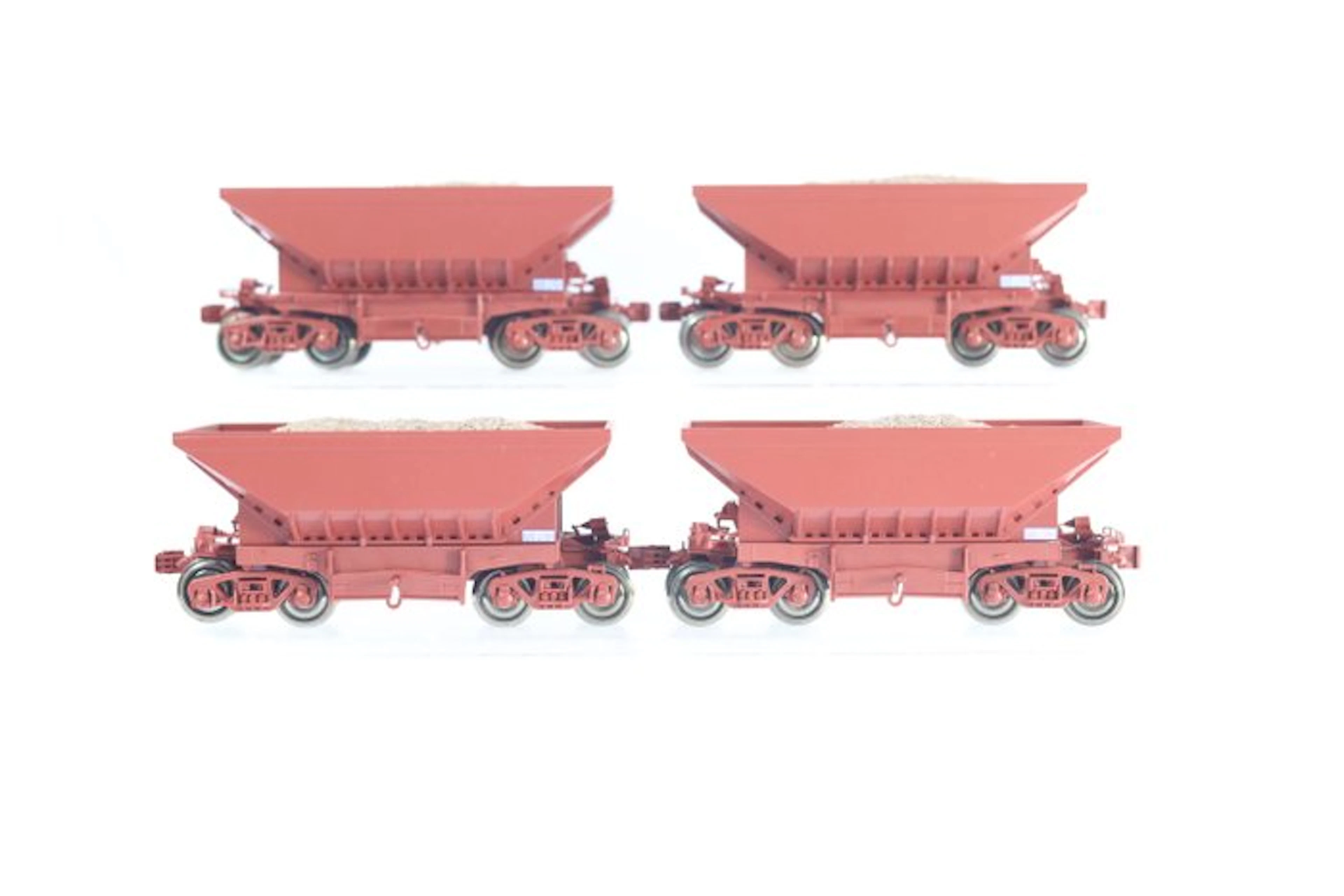 Roco H0 - 44173 - Model train wagon (1) - Set of 4 four-axle ore wagons - SJ
