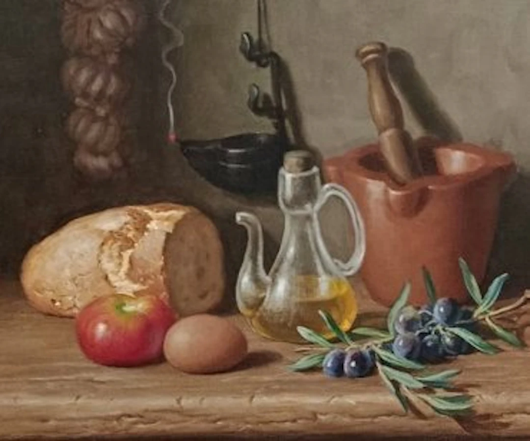 Escuela Hiperrealista Europea (XX) - Bodegón tradicional