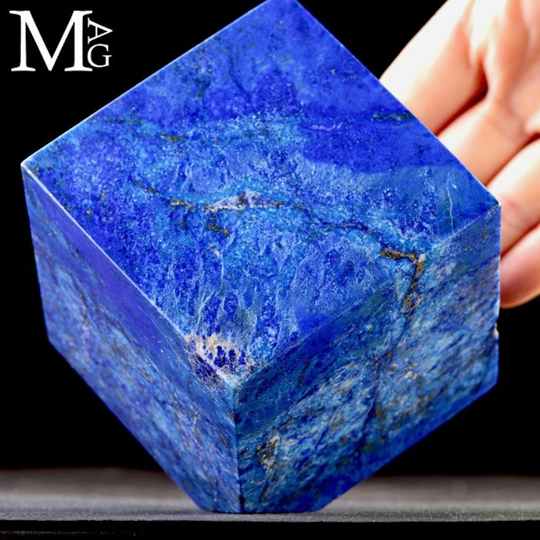 High-Grade Afghan Lapis Lazuli with Intense Blue and...