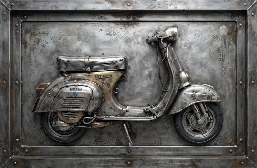 Artxlife - Industrial Metal Piaggio Vespa 50