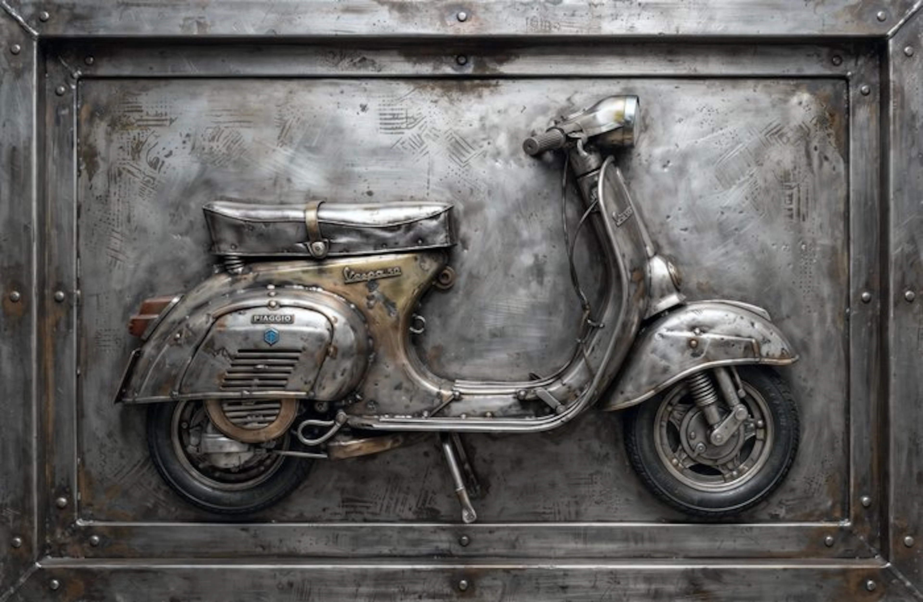 Artxlife - Industrial Metal Piaggio Vespa 50