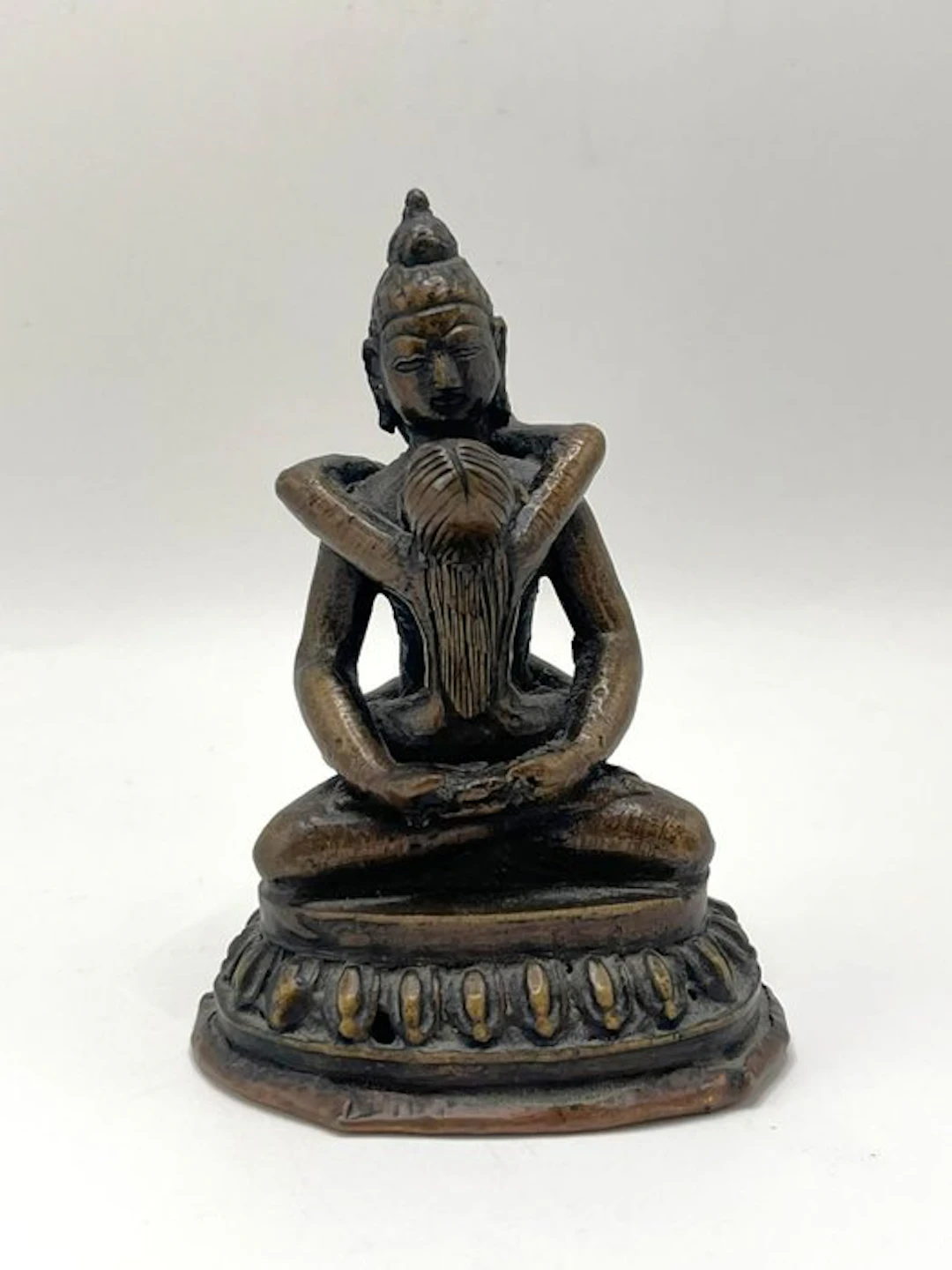 Estatua de Samantabhadra Yab-Yum - Bronze - Nepal (No reserve price)