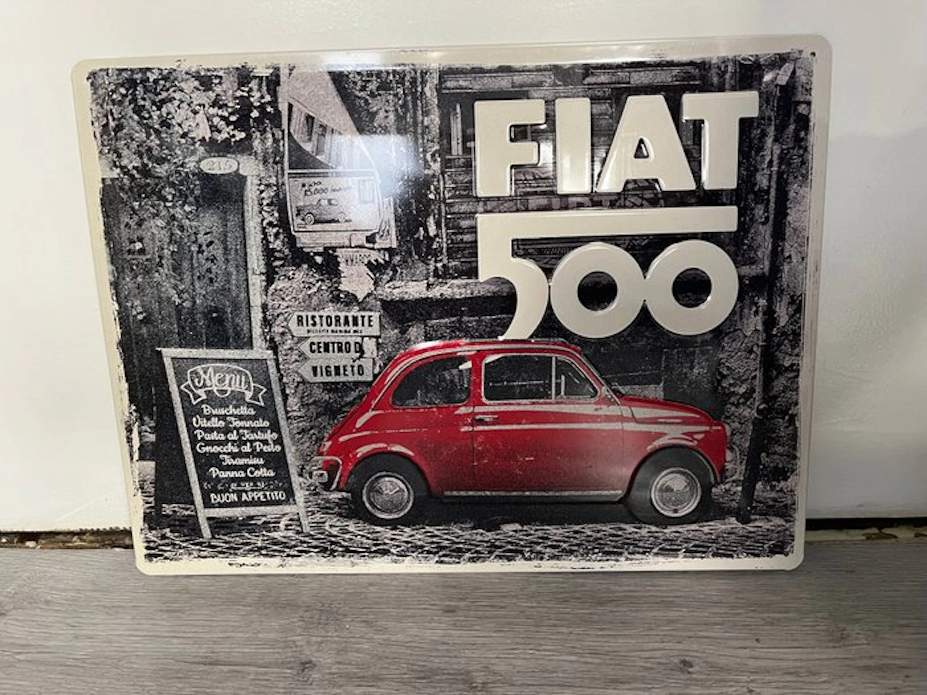 FIAT 500 - Sign - Metal