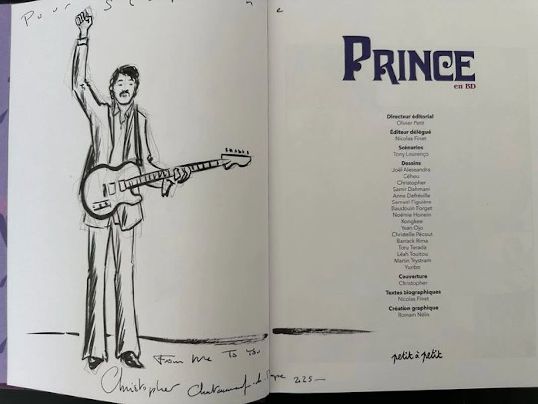 Prince en BD + dédicace - C - 1 Album - First edition - 2021