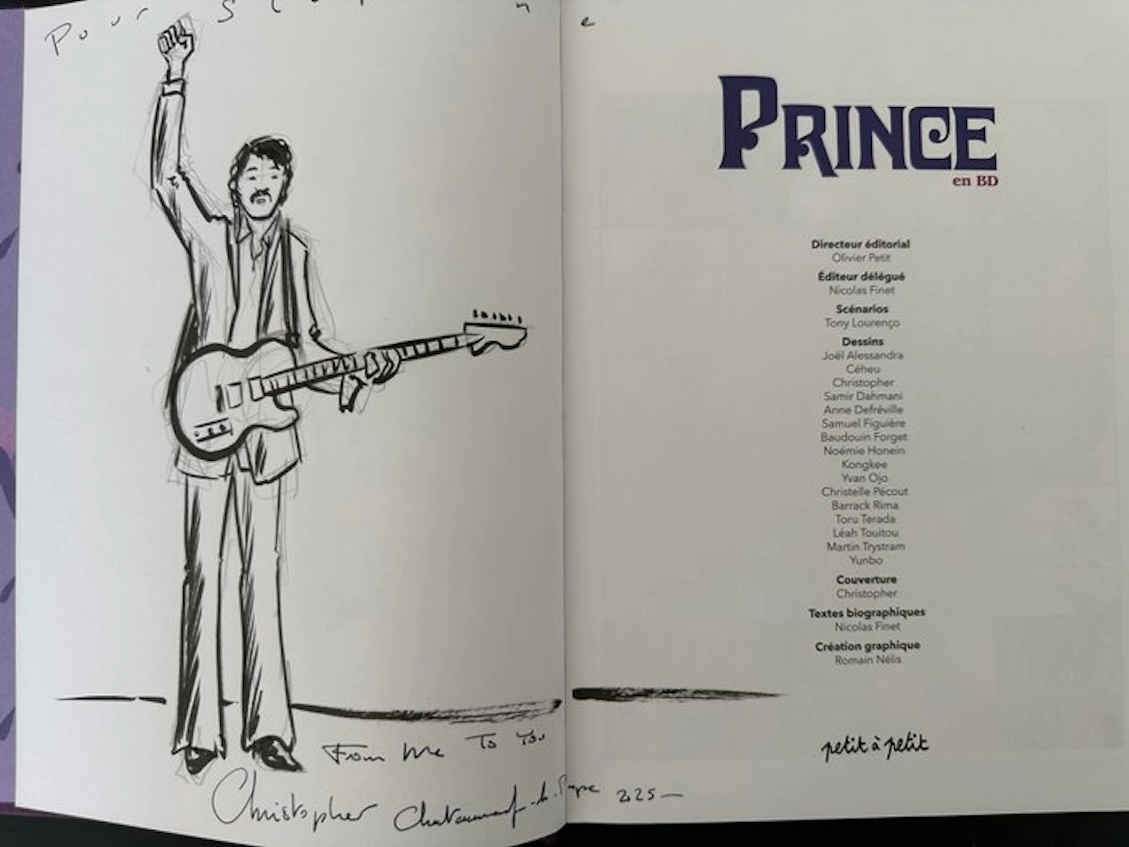 Prince en BD + dédicace - C - 1 Album - First edition - 2021