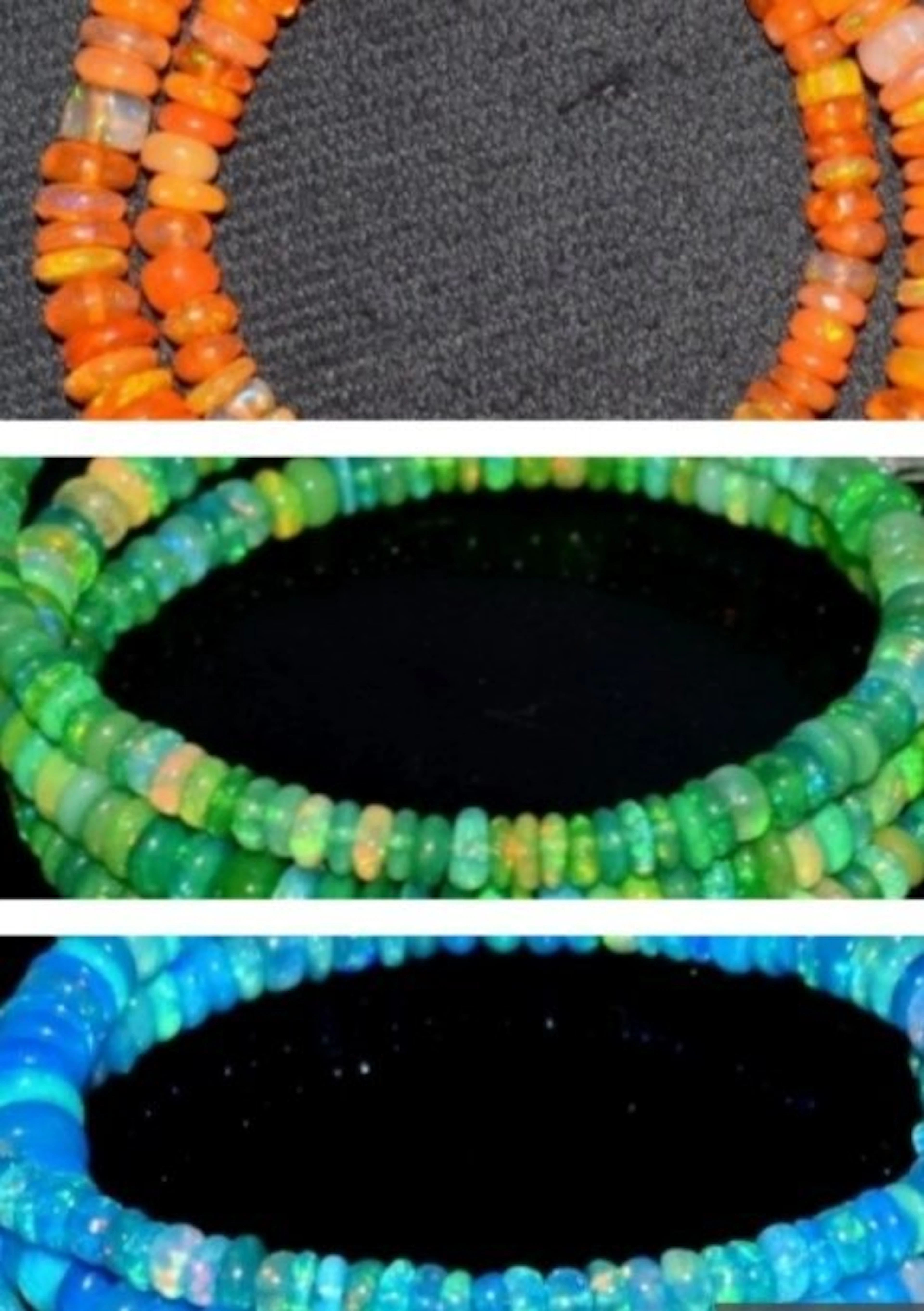 Natural Opal Necklaces TRIS (3)- 28 g - (3)