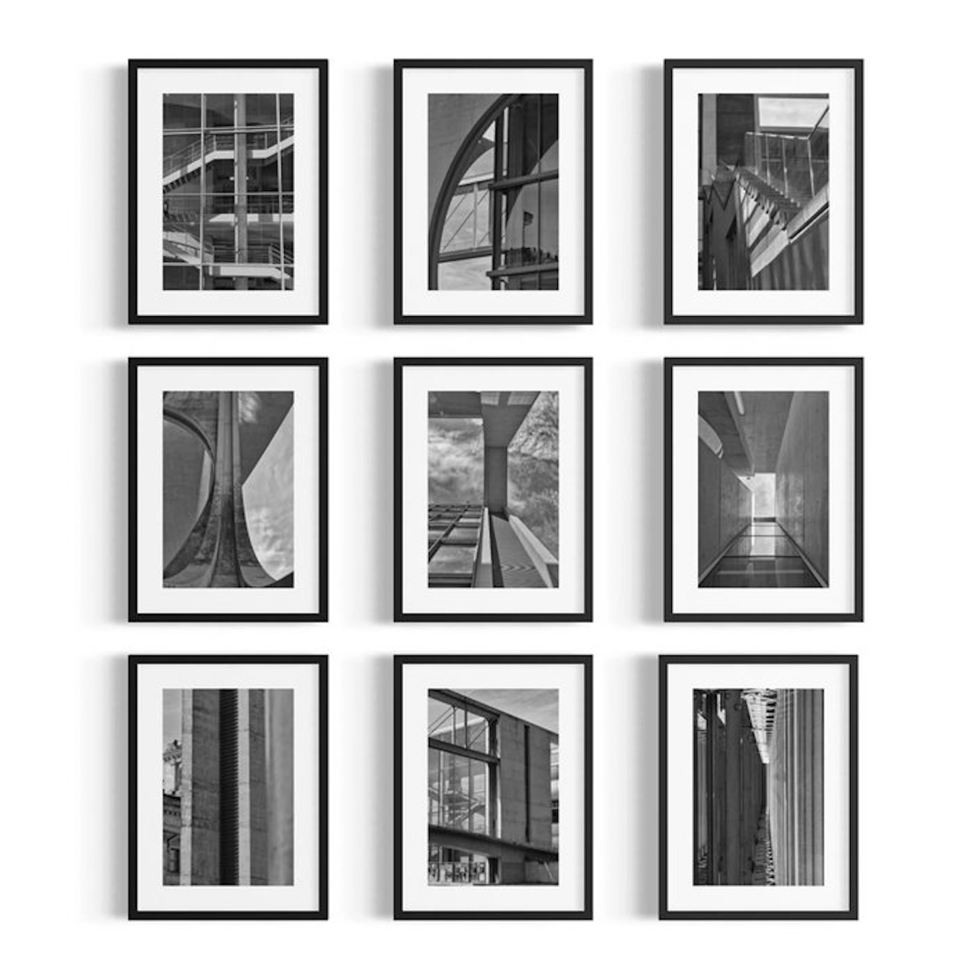Fabian Kimmel - Concrete Geometry - Berlin - Bauhaus - Series of 9