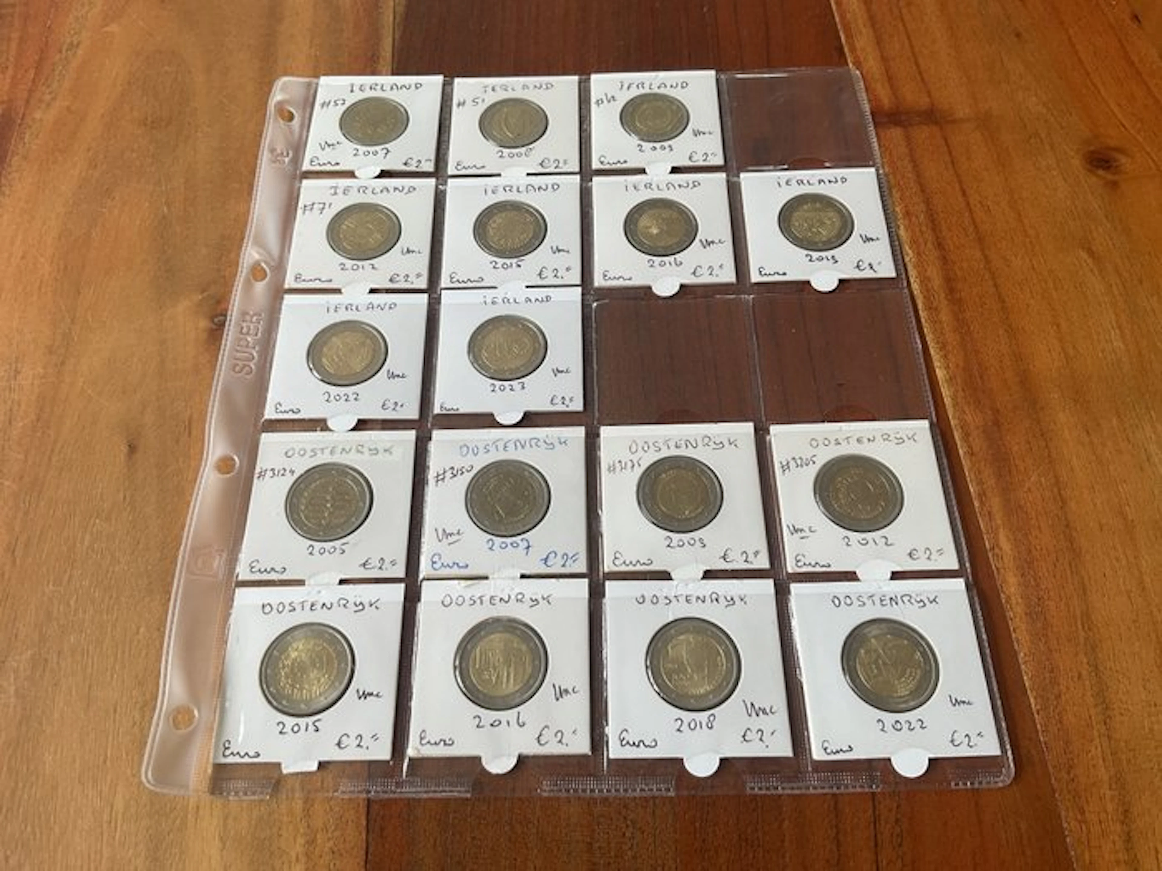 Ireland, Austria. 2 Euro 2005/2023 (17 stuks) (No reserve price)