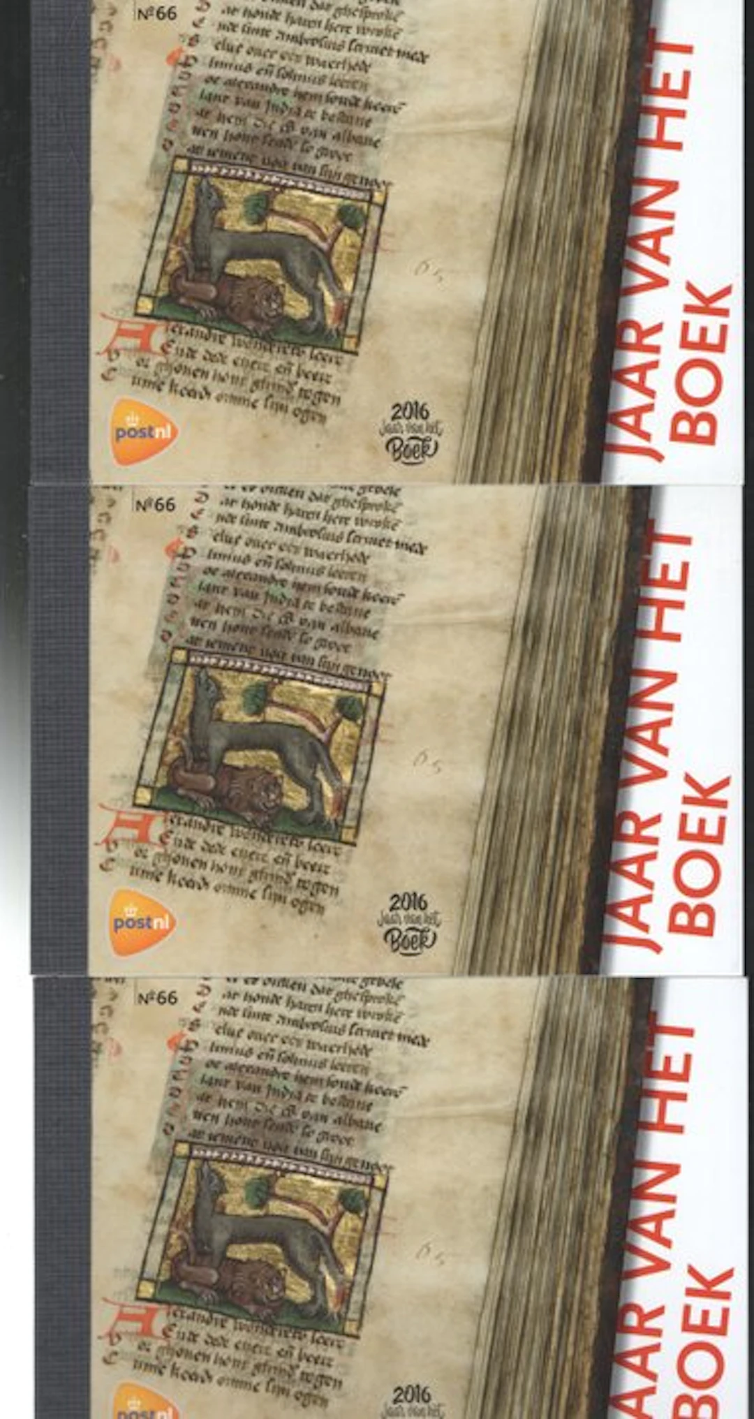 Netherlands 2016 - 3x Prestige booklet: Year of the Book - NVPH PR66