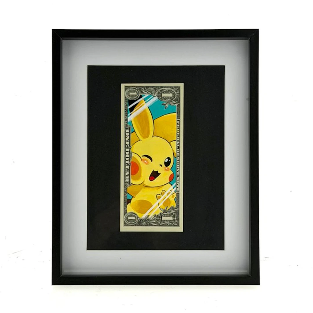 PAAPI (1986) - Pikachu Pokemon Money - DollarArt framed