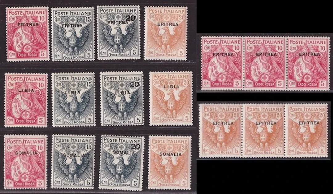 Italy - Colonies (general issues) 1915 - Colonial Giro Pro Red Cross