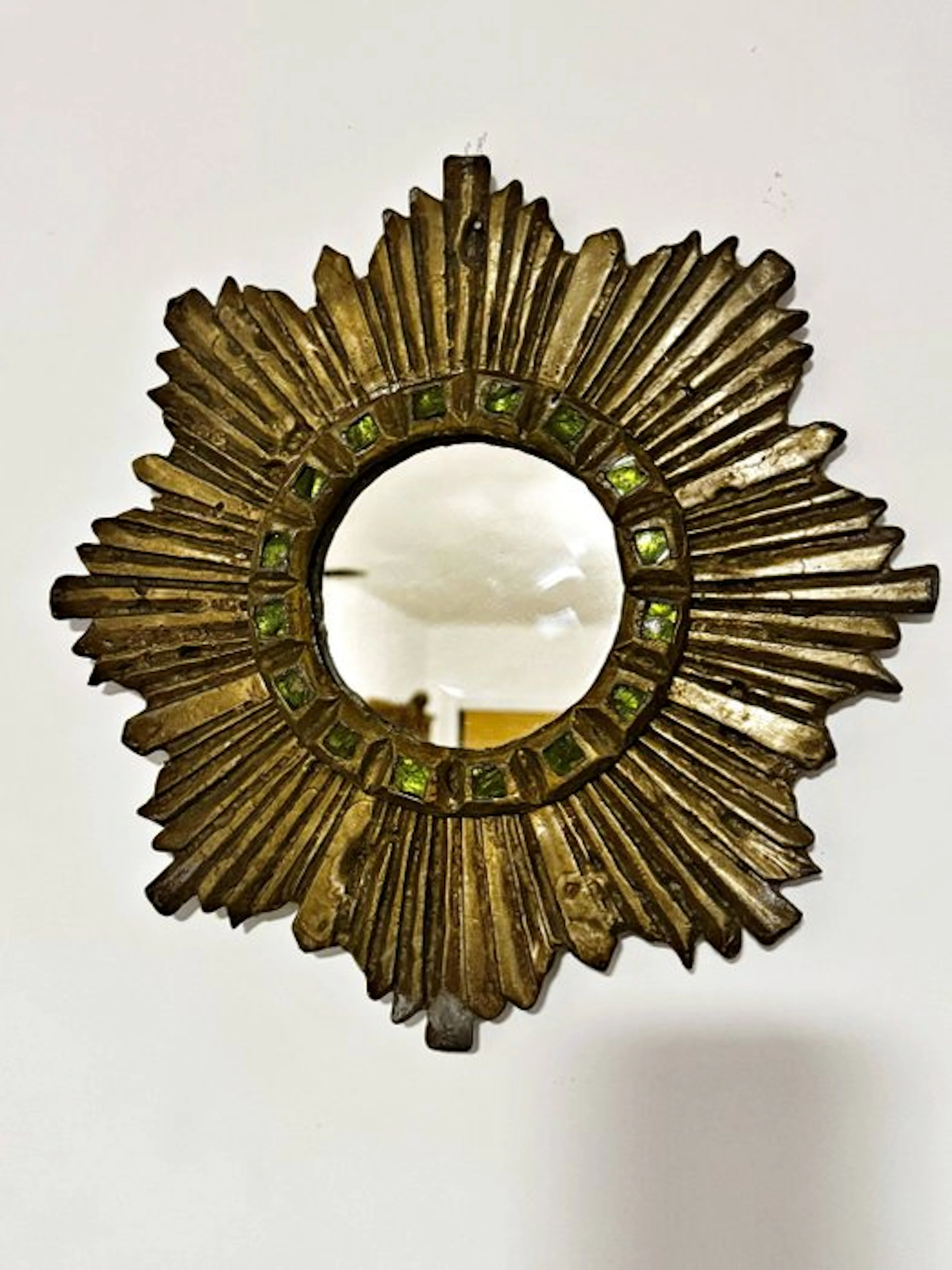 In the style of Irena Jaworska - Wall mirror- sun - Lead