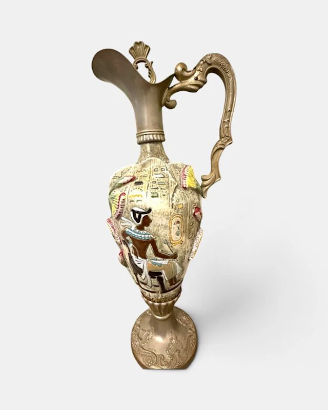 Ewer - Metal, Metal and ceramic