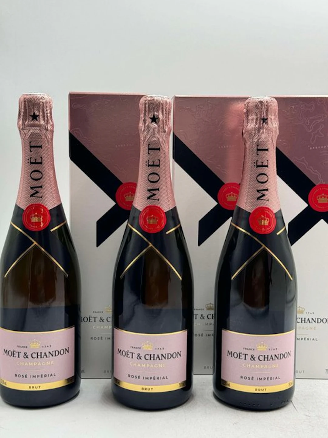 Moët & Chandon, Moët et Chandon, Impériale rosé - Champagne - 3 Bouteille (0,75 l)