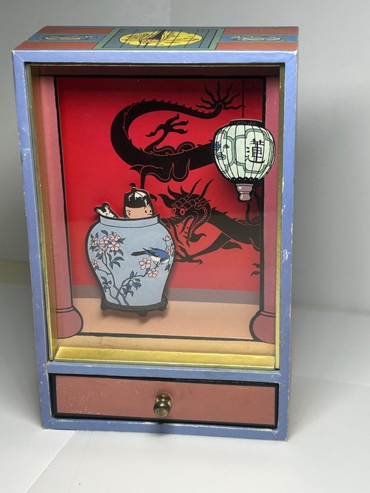 Jeu - Boîte à musique Trousselier - Tintin en Amérique - Bois