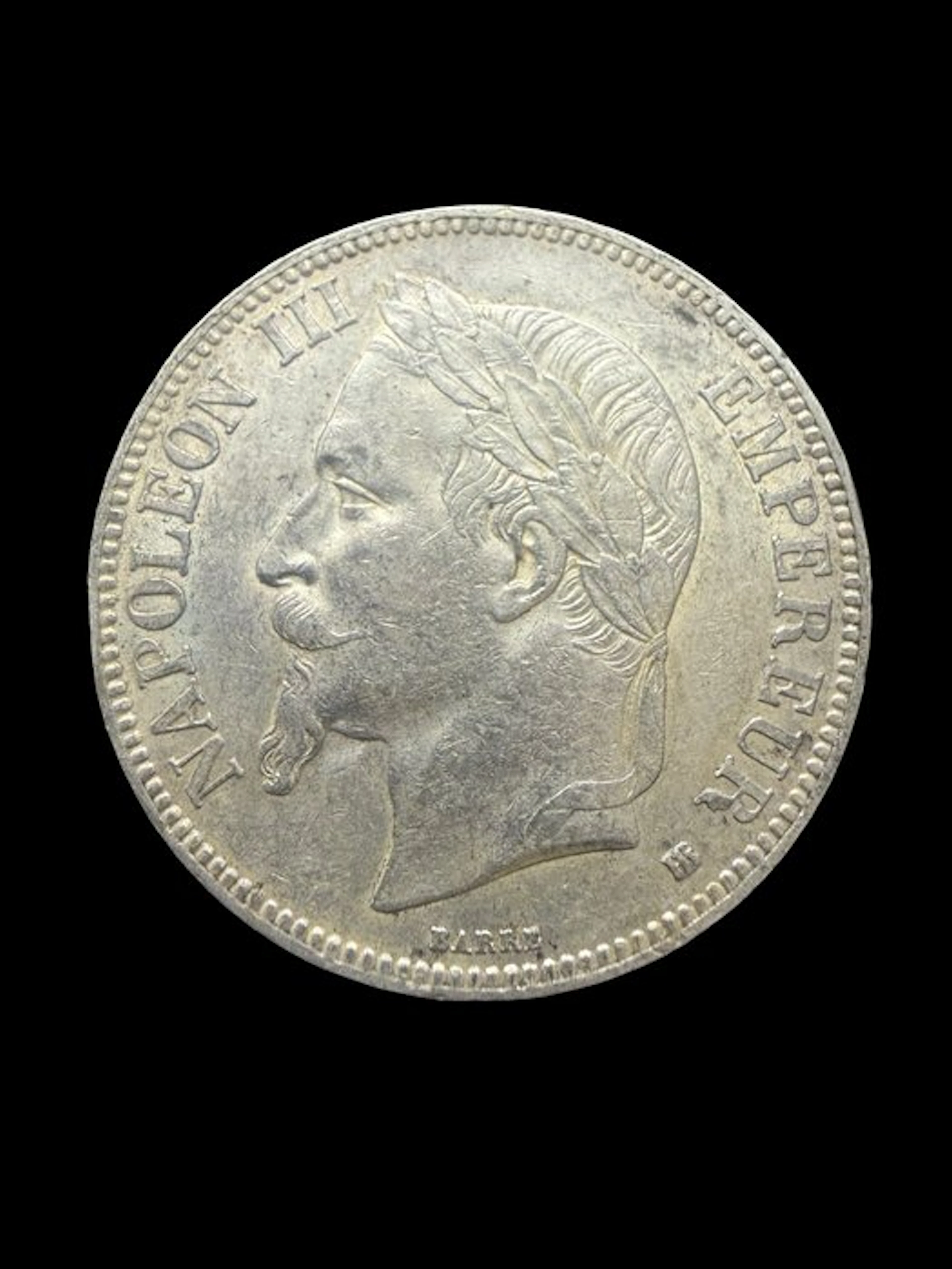 France. Napoléon III. 5 Francs 1868-BB, Strasbourg (No reserve price)