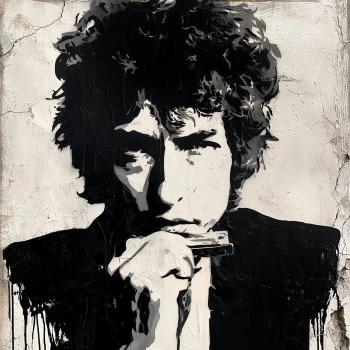 David Law (1967) - Bob Dylan (Stencil)