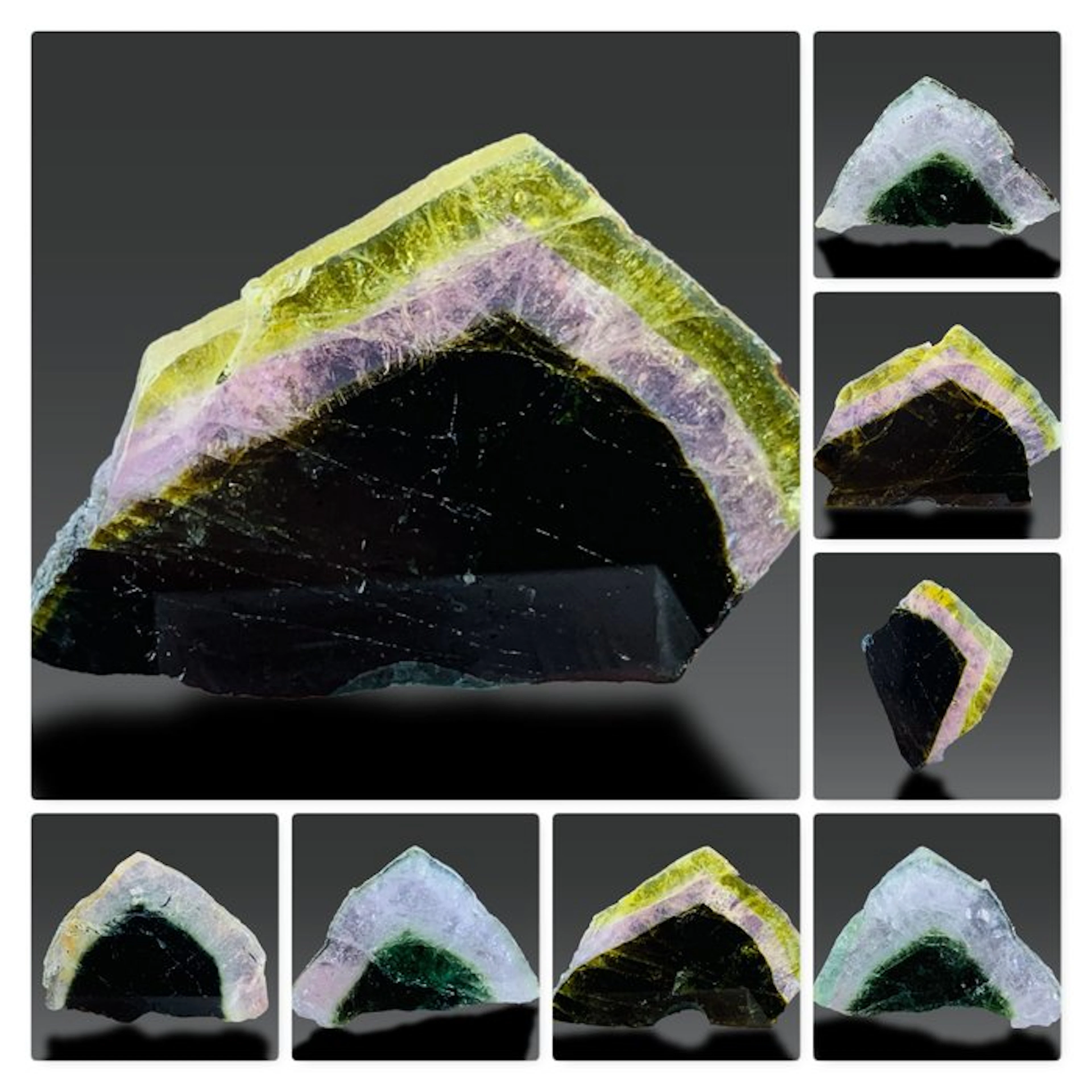 Watermelon Tourmaline Slices – Collection- 20 g - (8)