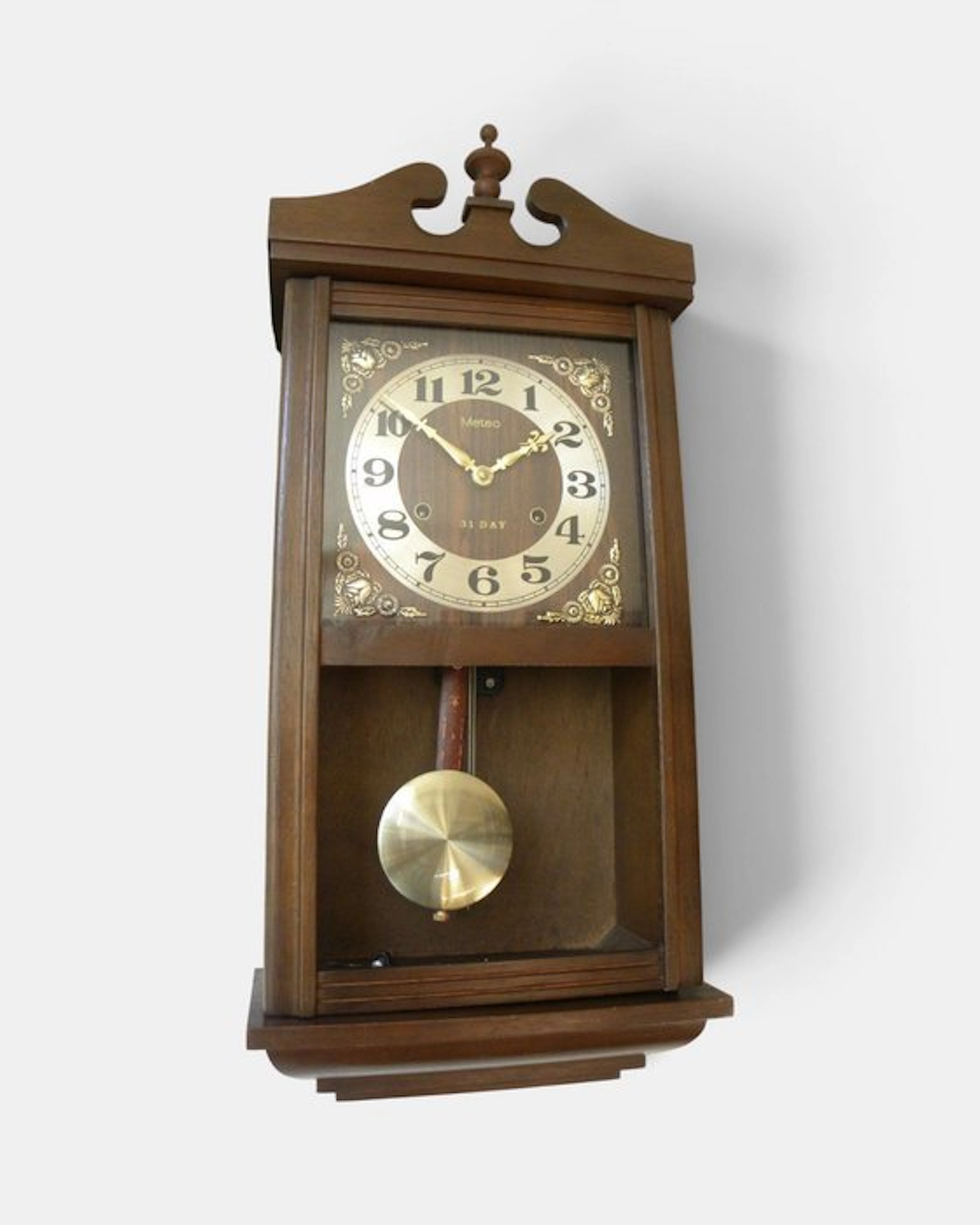 31-day clock - Wood, Glass, Copper - 1970-1980
