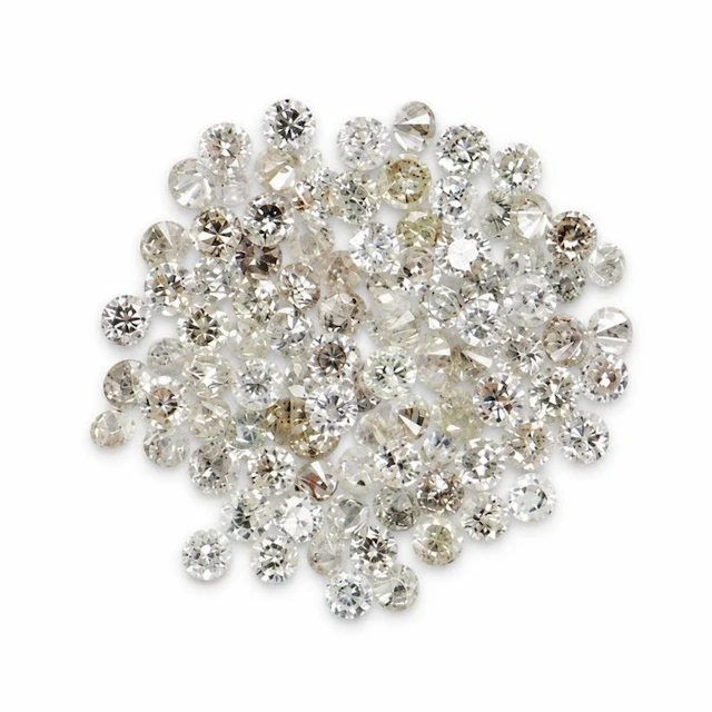 No reserve price - 97 pcs Diamond (Natural coloured) - 1.12 ct - Round - VS1