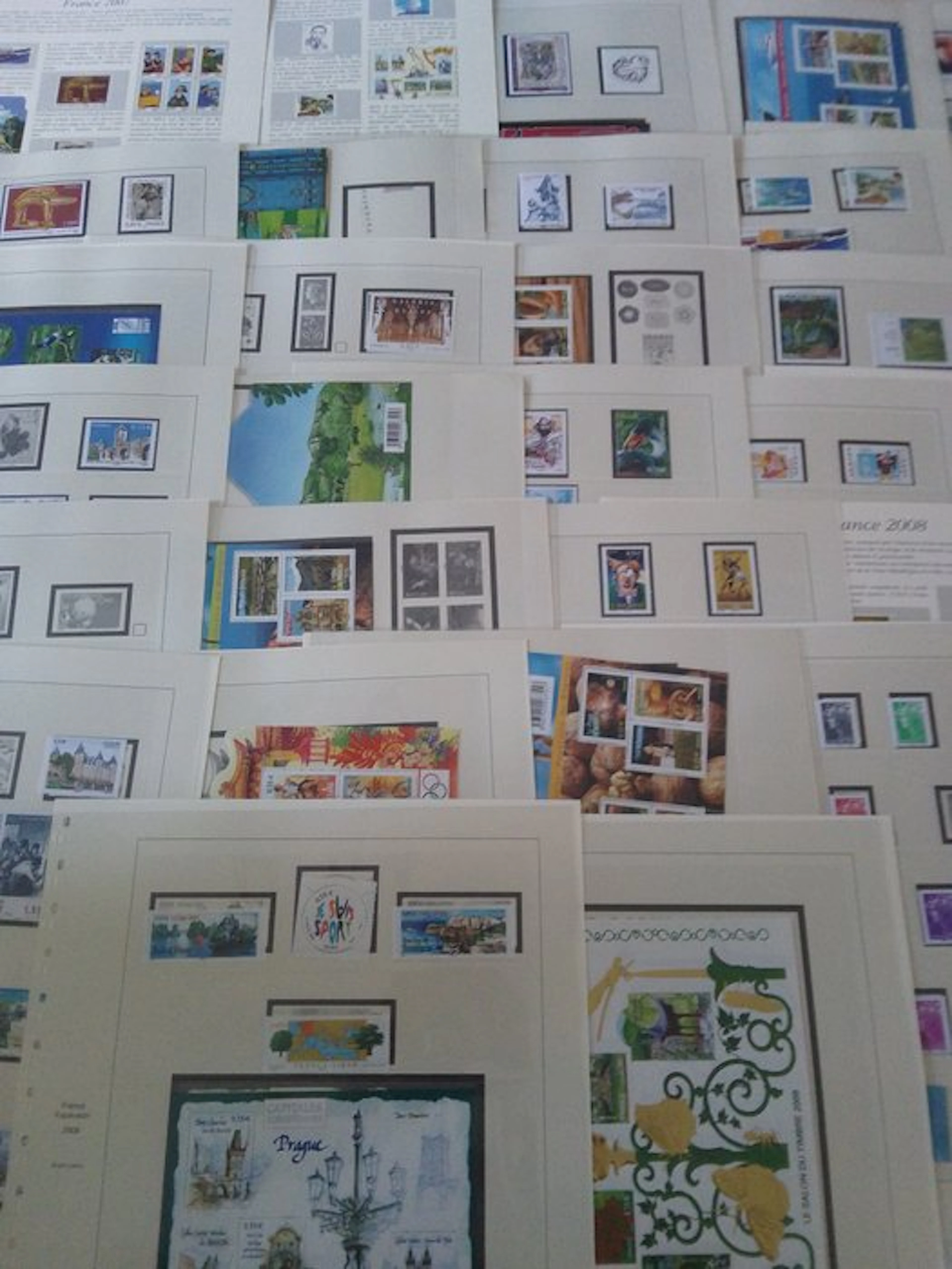 France 2007/2008 - Stamp collection: France stamps blocks...