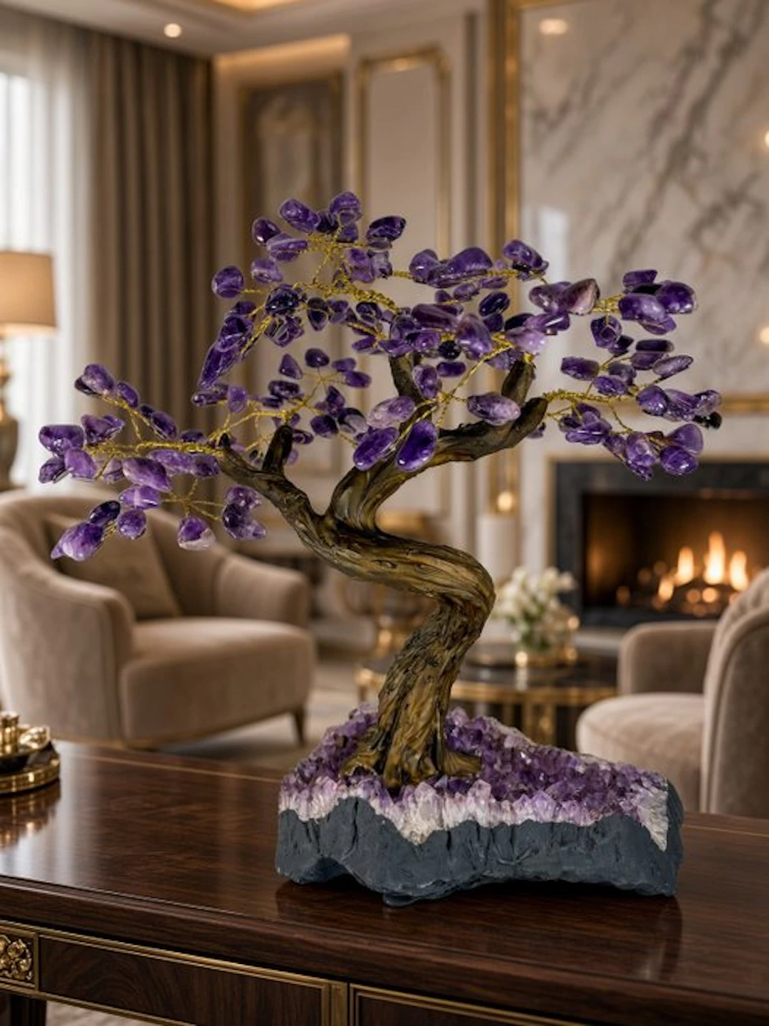 AA+ quality amethyst tree on stand Crystal - Height: 36...