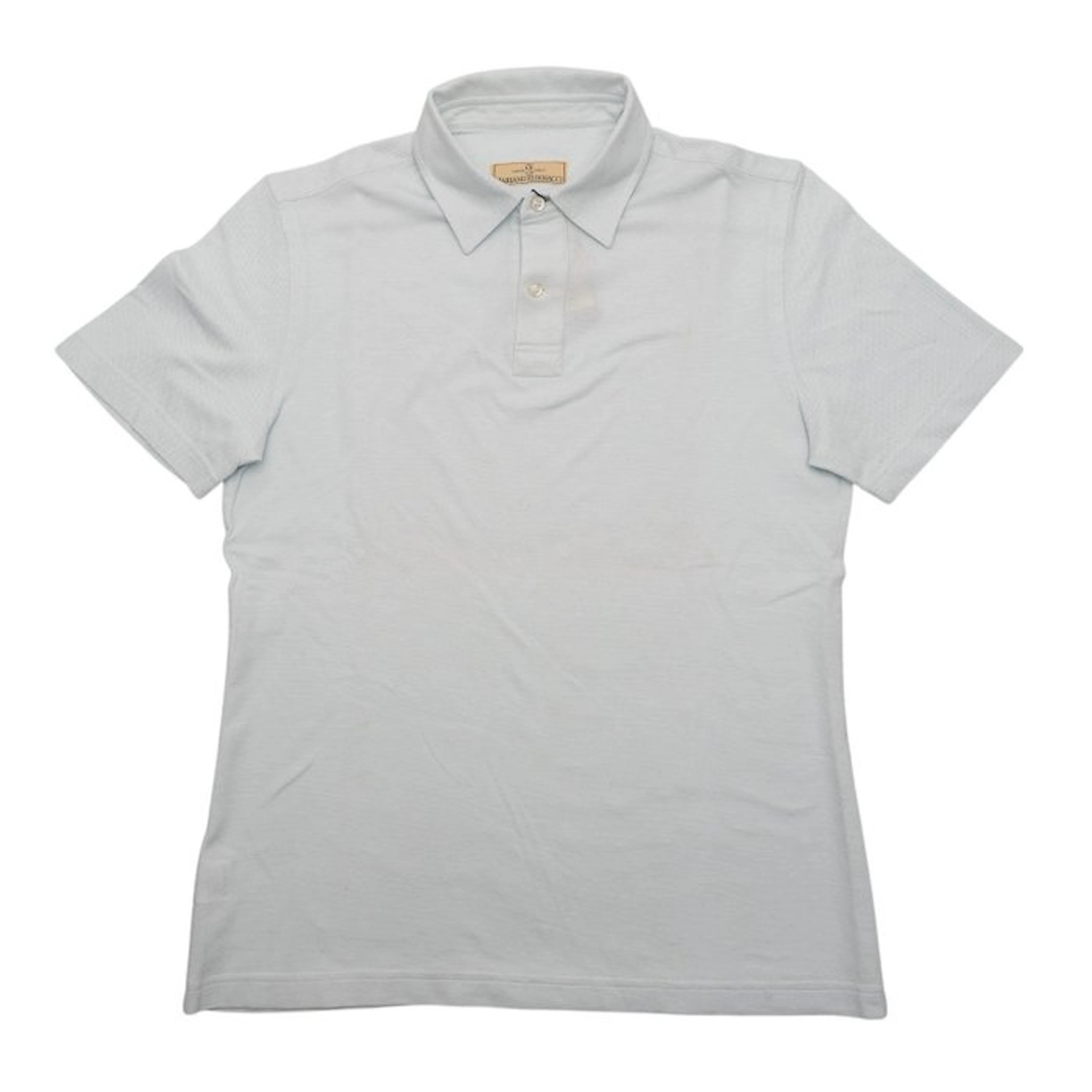 RUBINACCI NAPOLI - Size S - Ice Blue Polo Short Sleeve...