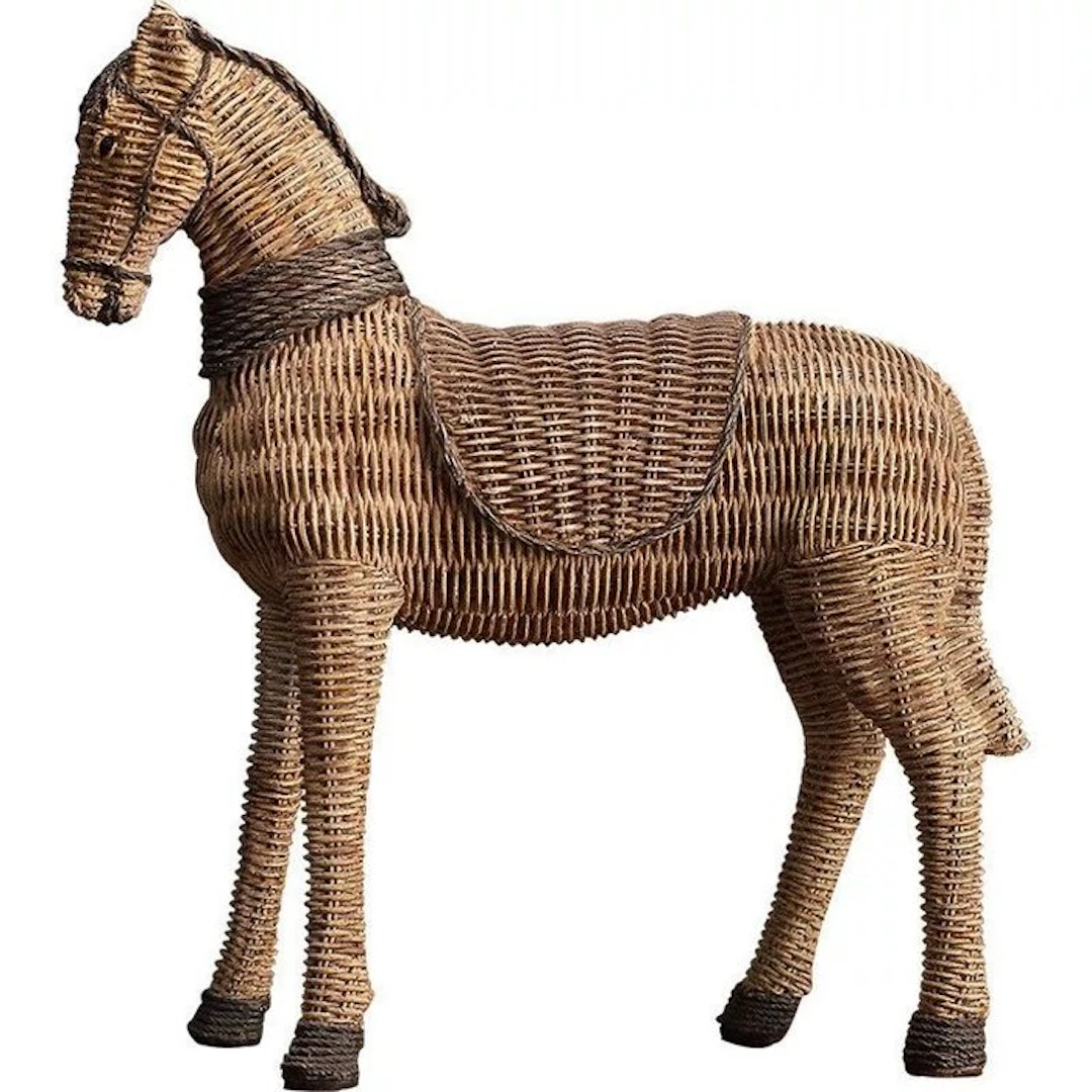 Chair - Rattan, Textile - rattan horse chair
