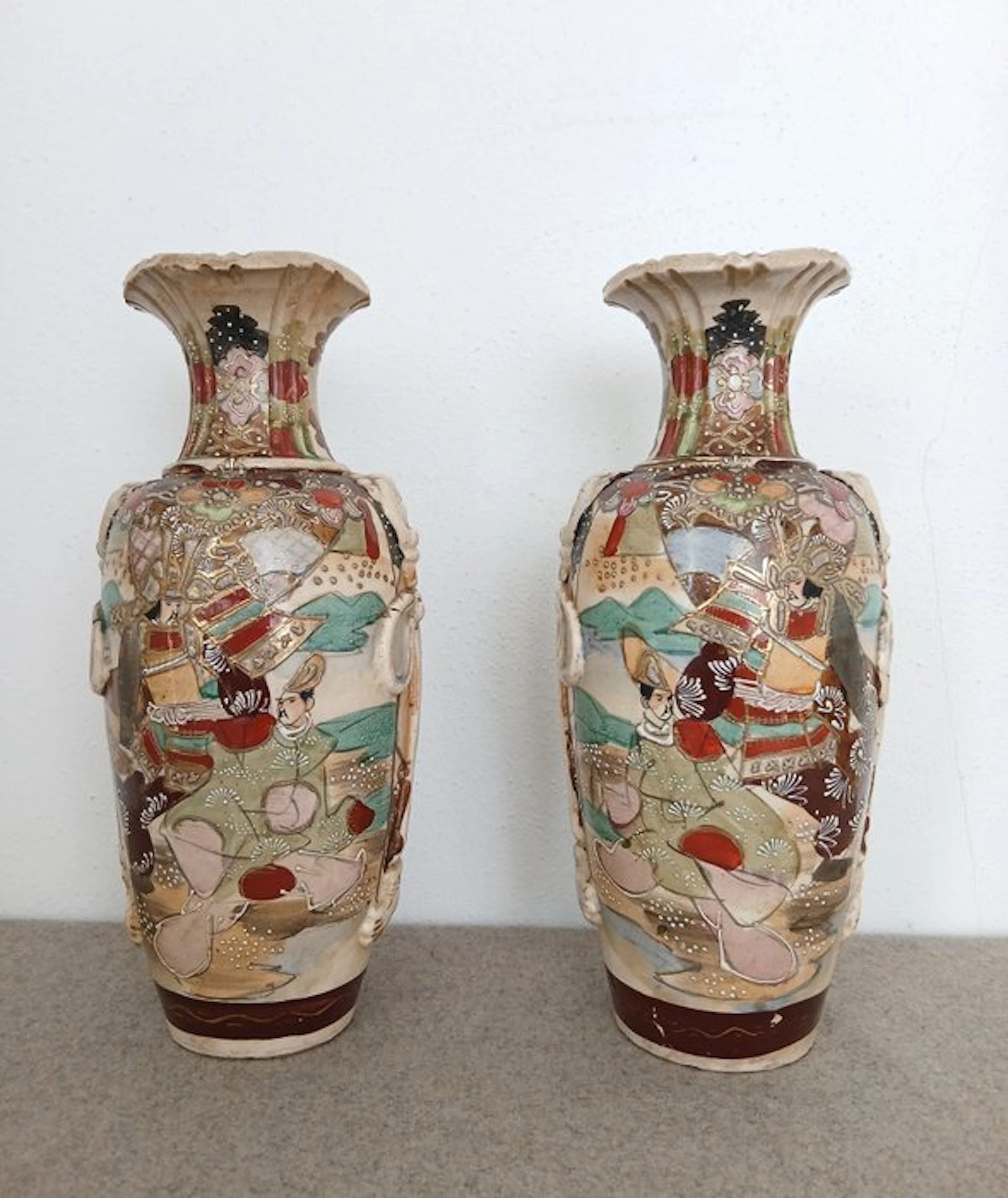 Baluster vase - Earthenware - Japan - Satsuma (No reserve price)