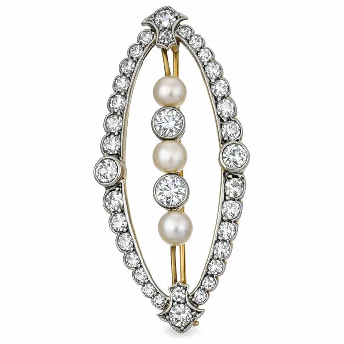 Brooch - 18 kt