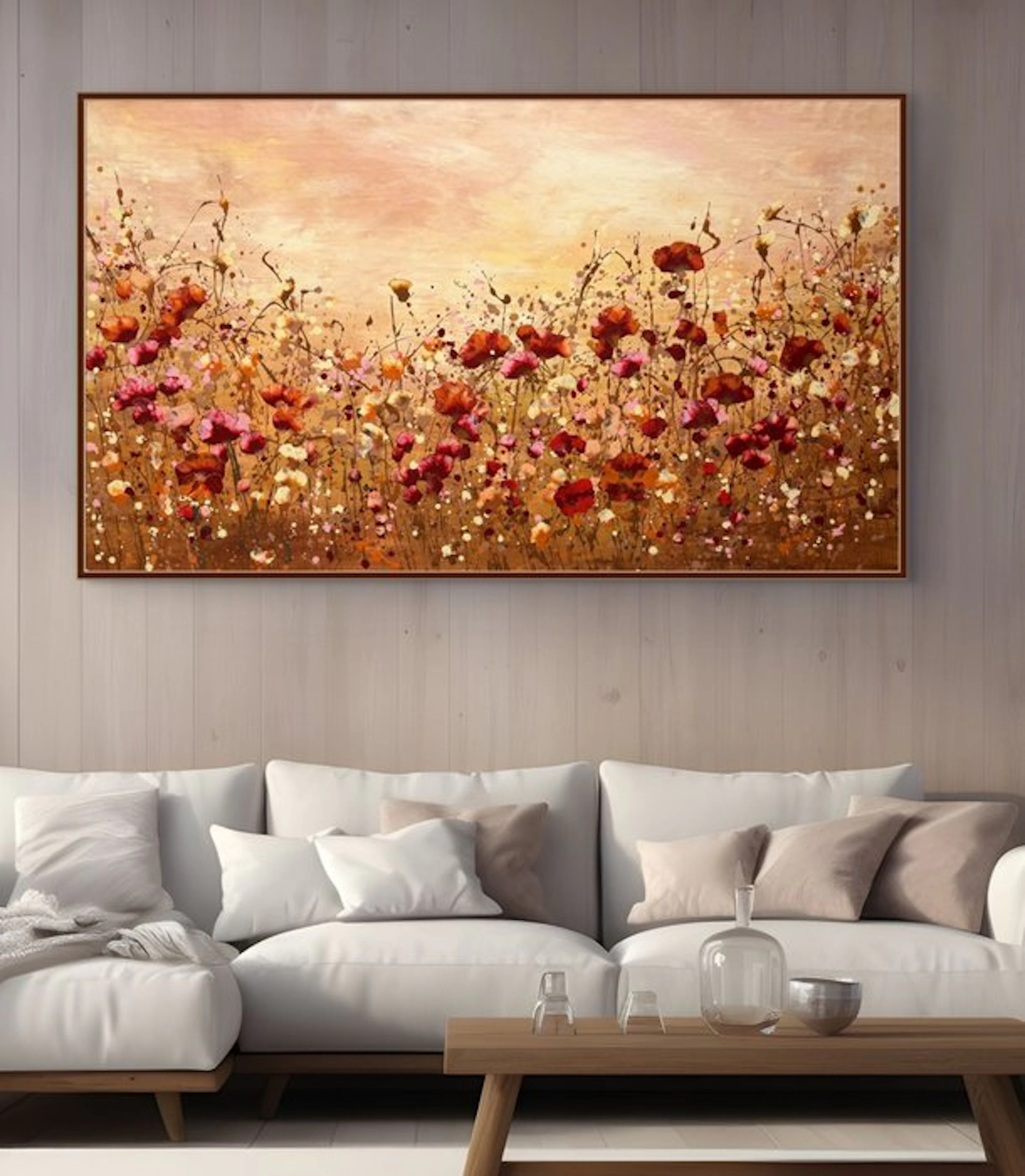 Irina Morisch - Warm evening Nr.12 - xxl original artwork on linen-