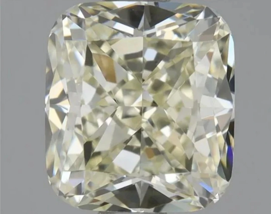 1 pcs Diamond (Natural) - 0.80 ct - Cushion - N (tinted)...