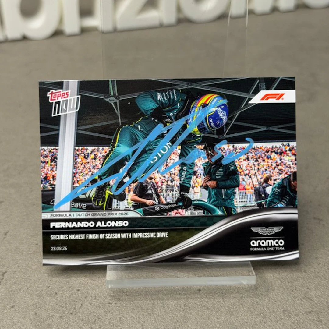 Aston Martin - Topps Now - Secures highest finish of...